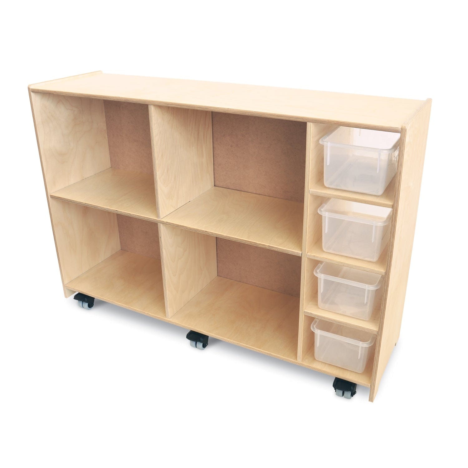 Magnetic Write and Wipe Mobile Cabinet - Whiteboard Storage Organizer for Office, Classroom & Home Use