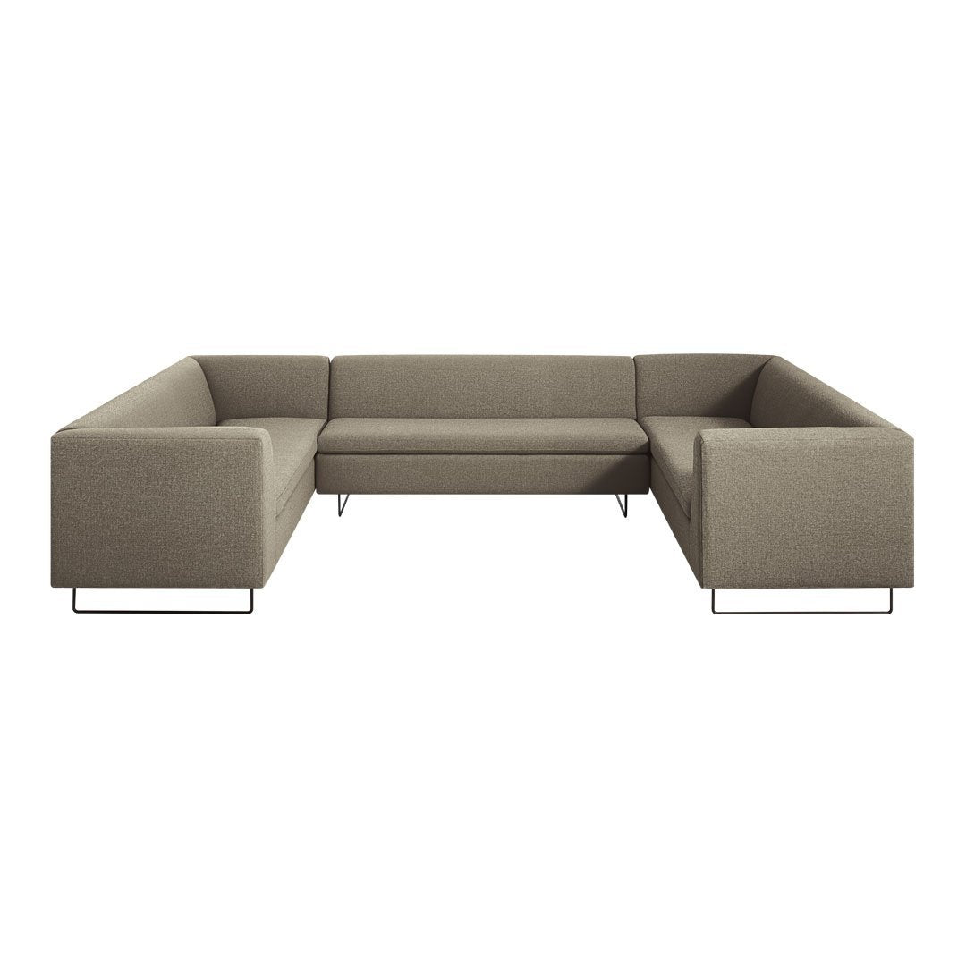 Bonnie & Clyde U-Shaped Sectional Sofa - Modern L-Shaped Couch with Reversible Chaise for Living Room, Family Room & Home Theater