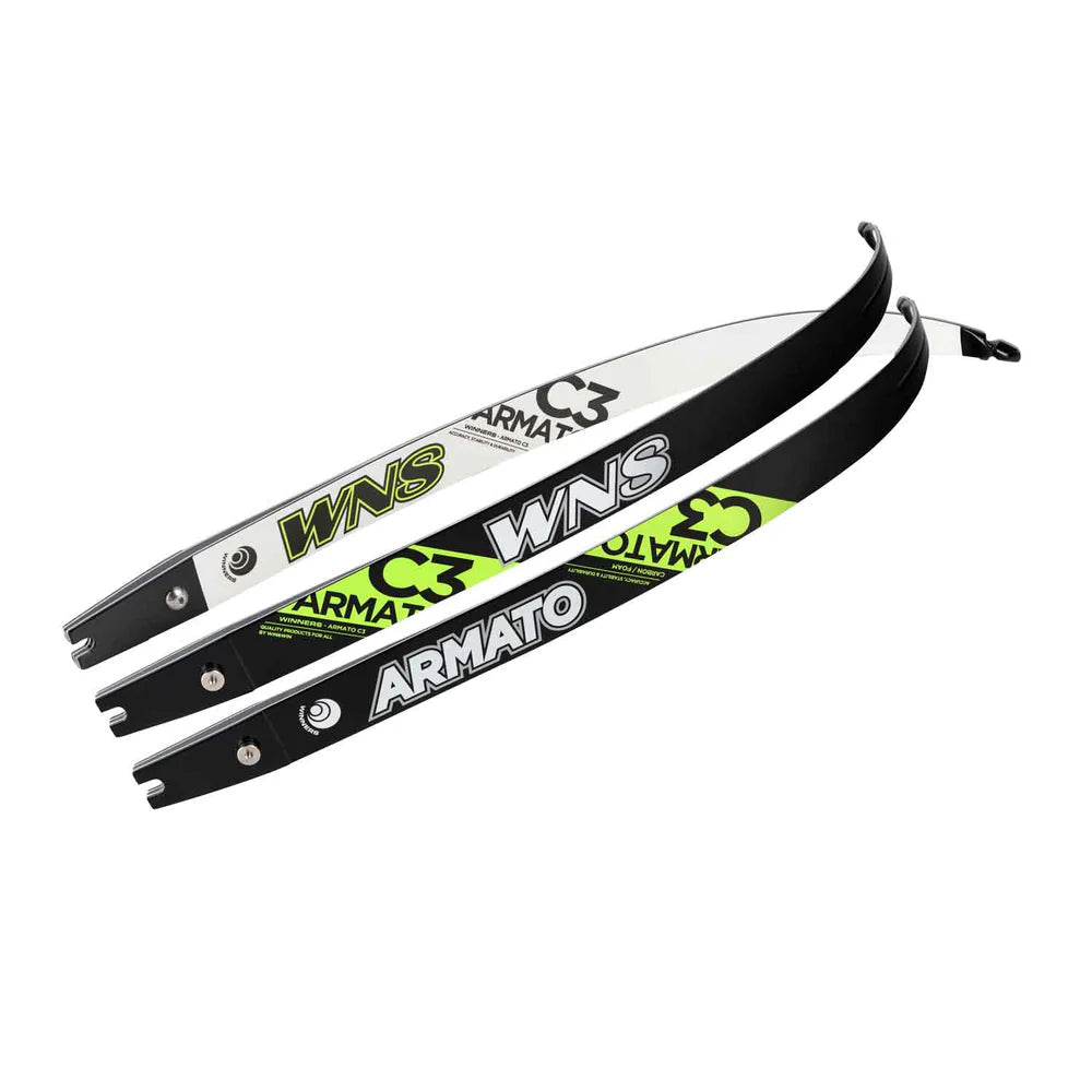 WNS Armato C3 ILF Recurve Limbs - Carbon/Foam Core for Competitive Archery & Target Practice | High-Performance Limbs for Olympic Recurve Bows