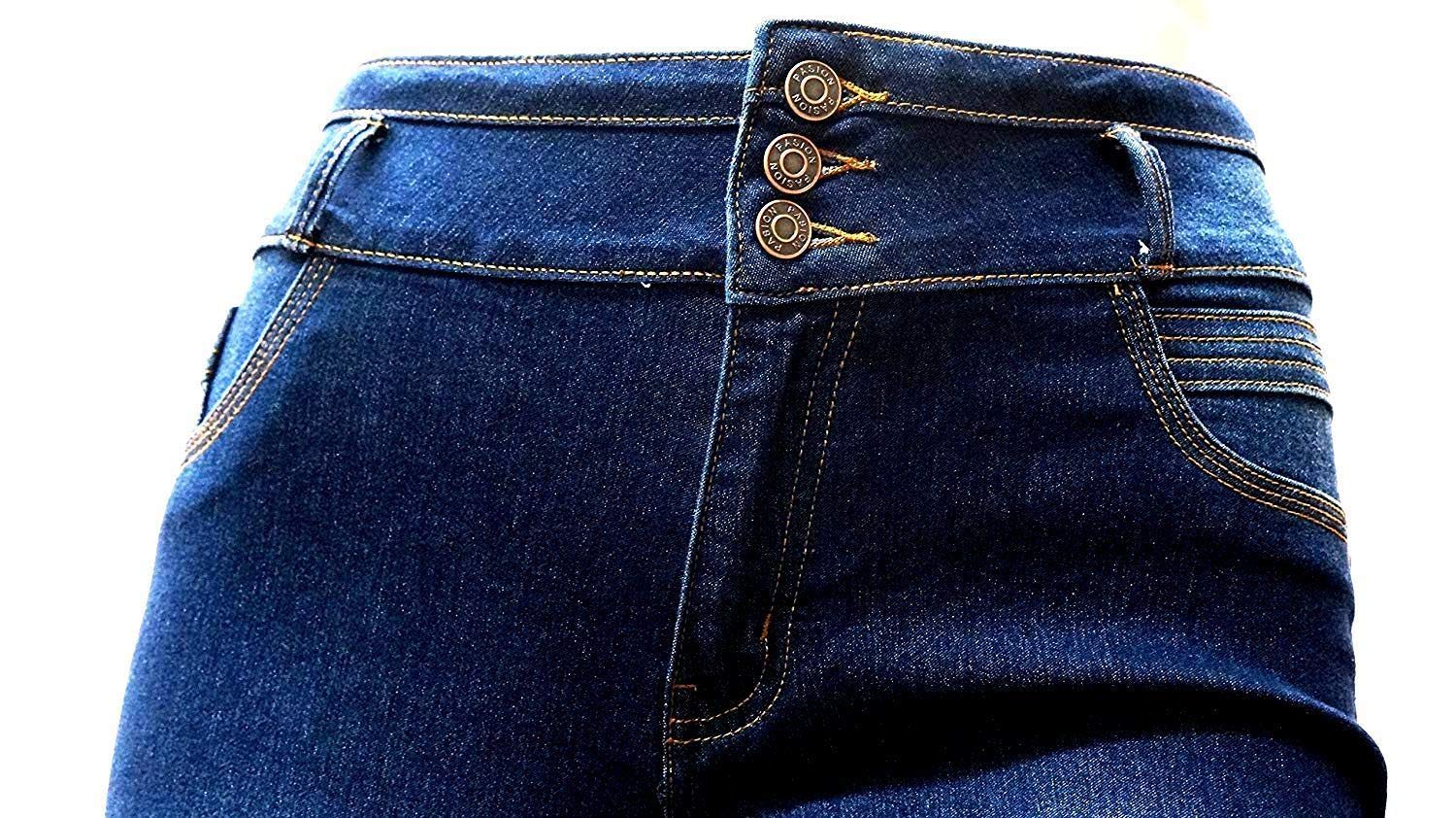 Jack David Women's Plus Size Denim Skinny Jeans - Stretch Ripped Distressed Pants for Casual Wear & Everyday Outfits | Comfortable High Waisted Trendy Jeans for Curvy Women