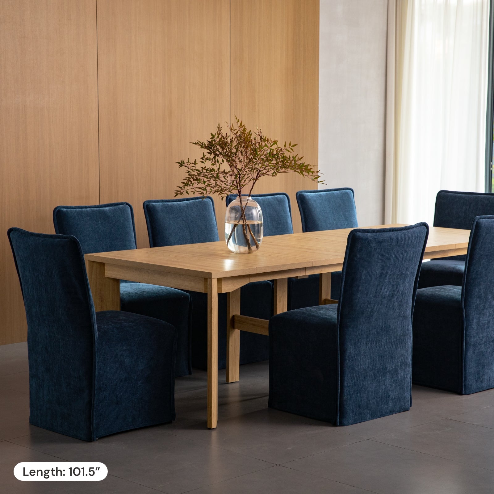 Extendable Oak Flex Dining Table - Expandable for Small Spaces & Entertaining | Perfect for Apartments, Kitchens & Family Gatherings
