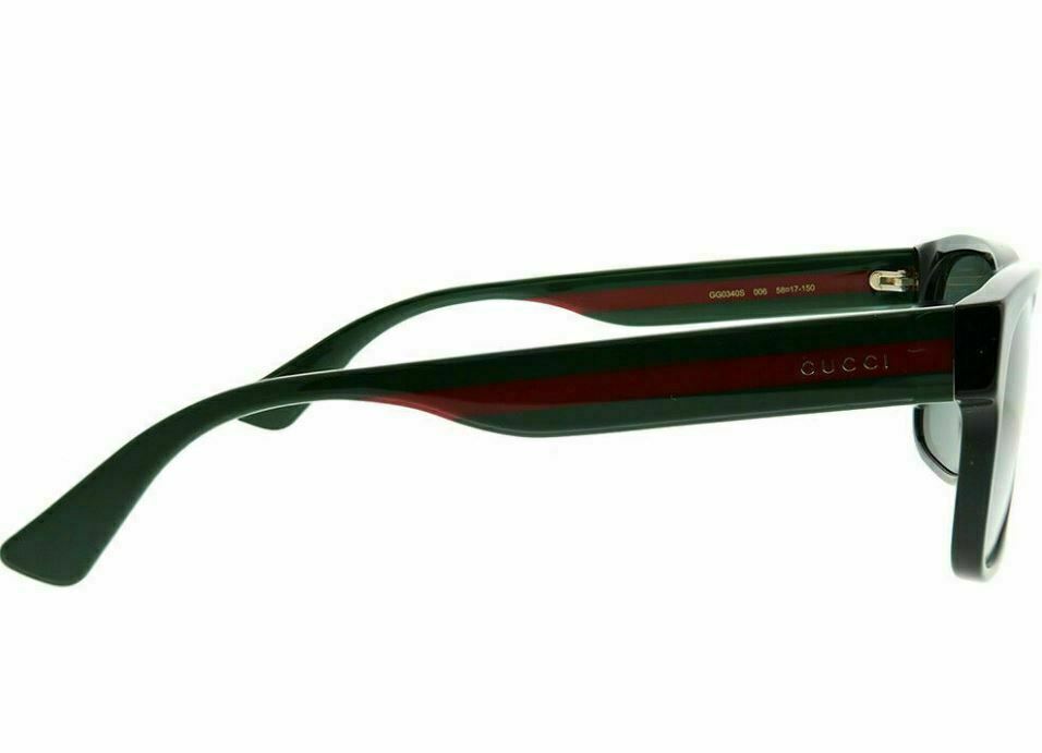 Gucci GG 0340S 006 Black & Multicolor Polarized Sunglasses for Women - Luxury Designer Shades for Driving, Beach & Outdoor Fashion