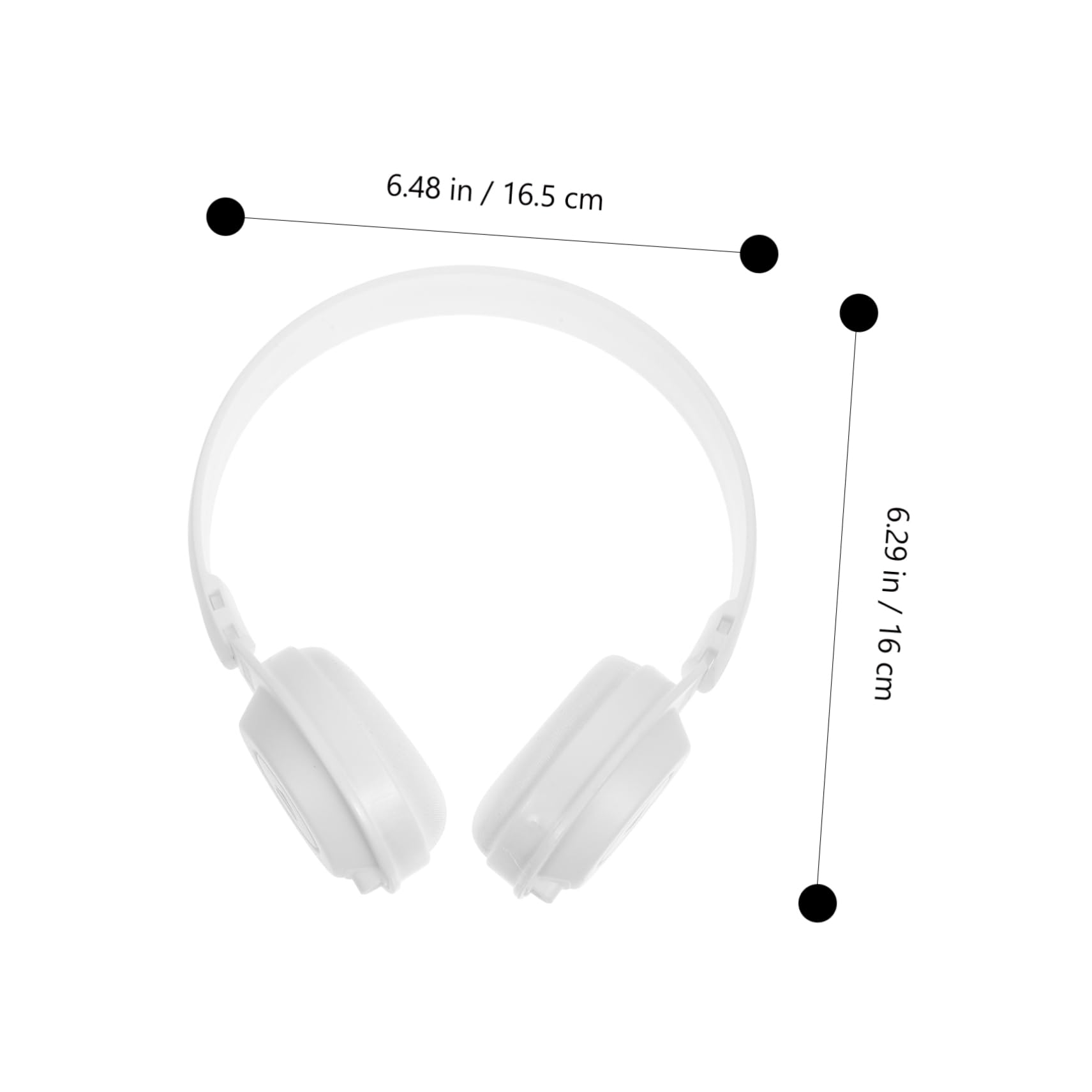 Hemobllo 2-Pack Fake Headphones for Kids - Sports & Gaming Earphone Props - Perfect for Cosplay, Performances, and Video Content Creation
