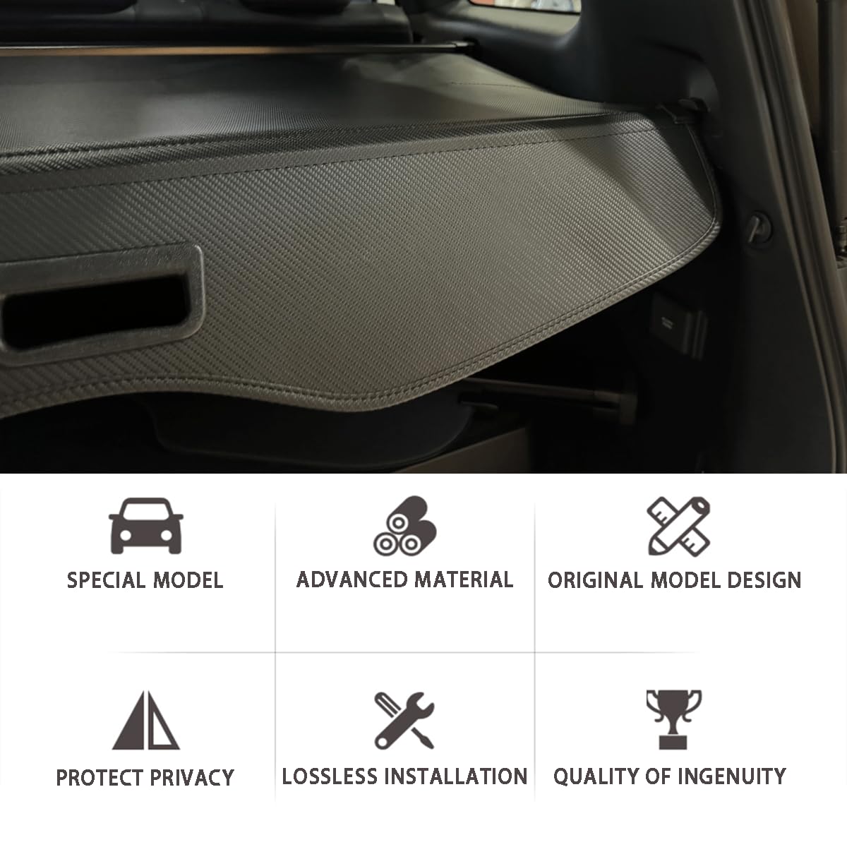 2024-2025 Lexus GX550 SUV Retractable Cargo Cover - Premium Trunk Security Shade & Privacy Screen for GX SUV - Perfect for Road Trips, Camping & Daily Storage Protection
