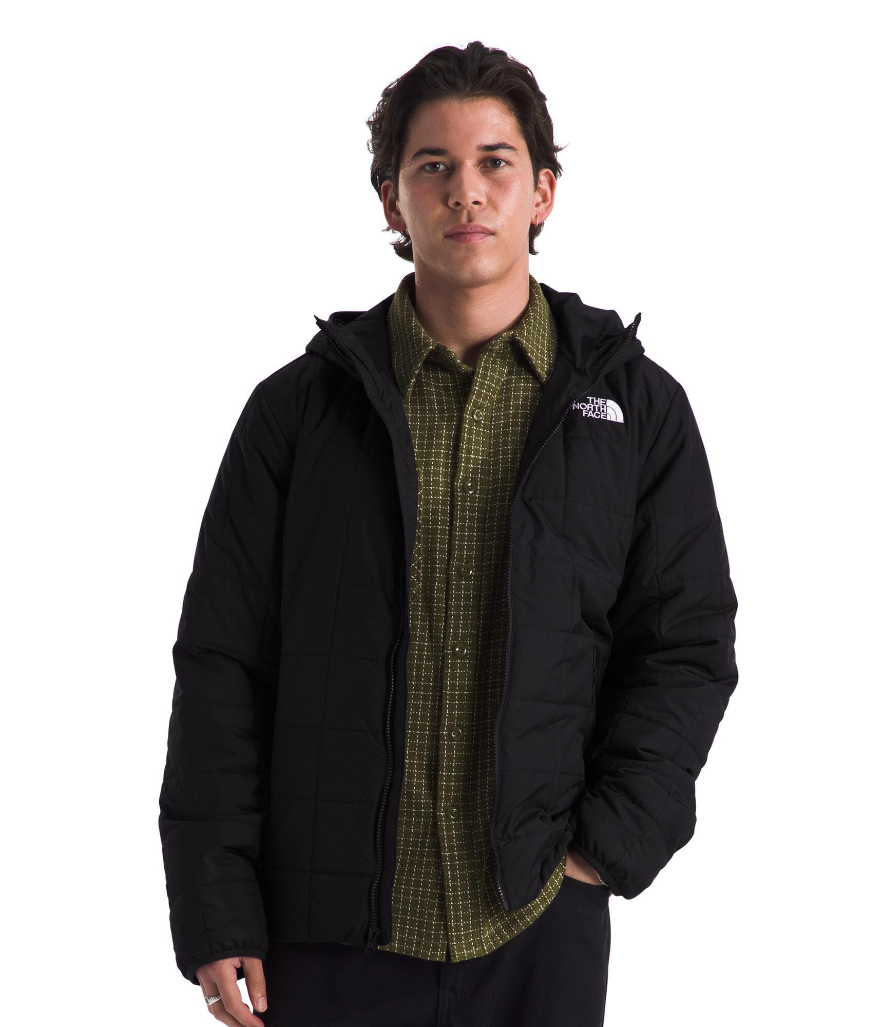 The North Face Men's Junction Insulated Hooded Jacket - Lightweight Water-Resistant Winter Coat for Hiking, Camping & Outdoor Activities