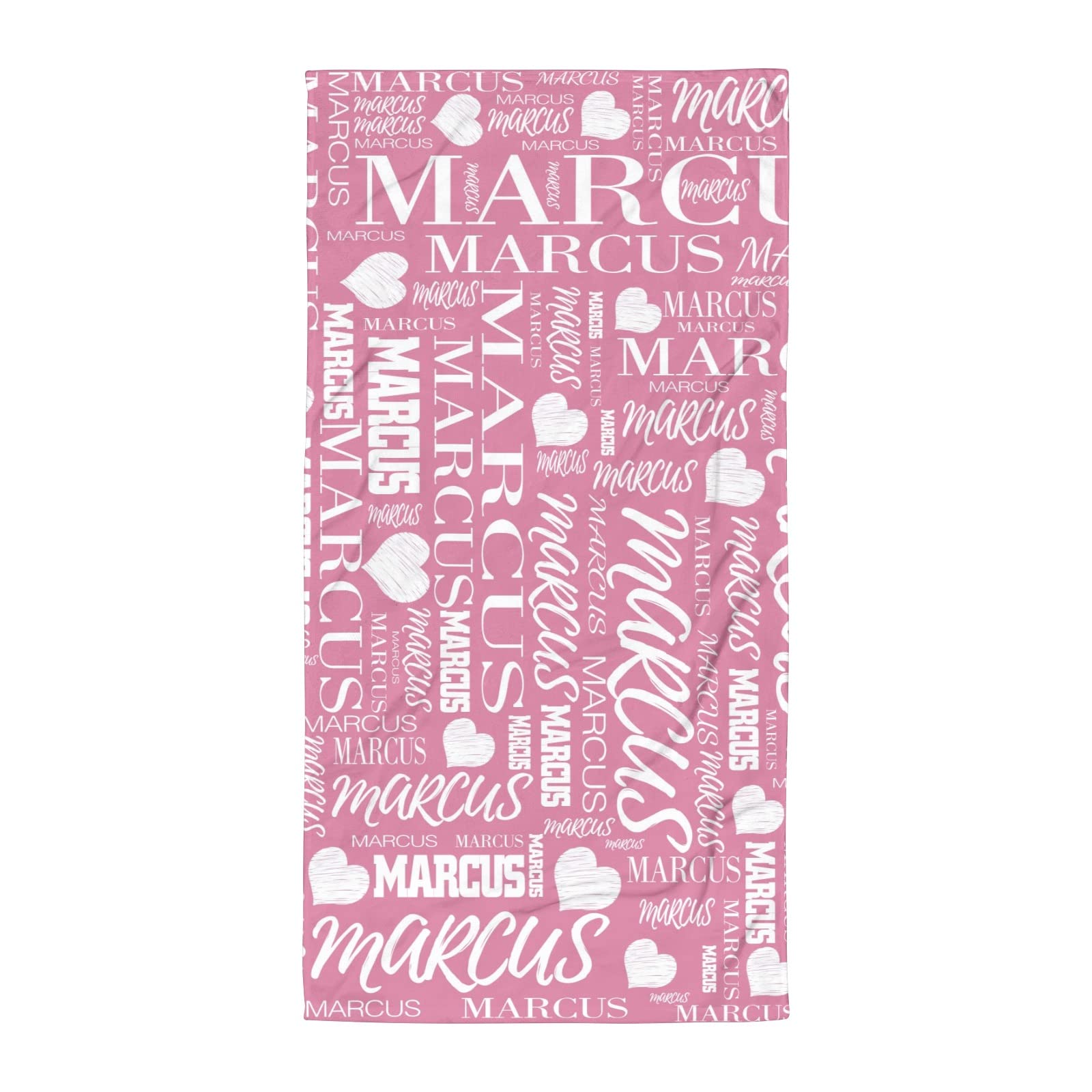 Personalized Beach Towels with Names - Custom Microfiber Travel Towels for Pool, Bath & Beach - Soft & Quick-Dry for Kids, Adults, Boys & Girls (Pink) - Perfect for Summer Vacations, Swimming & Outdoor Activities