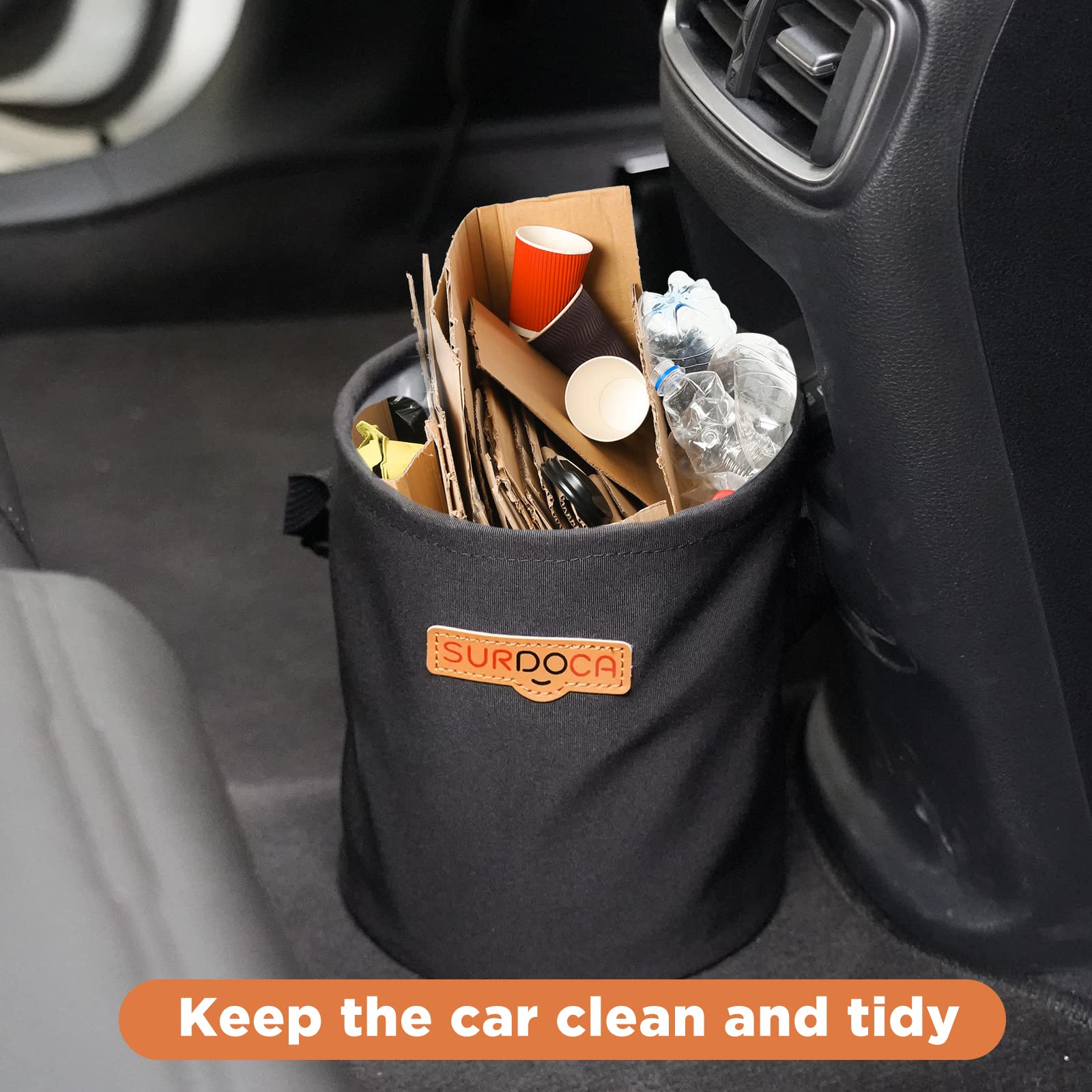 Foldable Waterproof Car Trash Can - Portable Hanging Garbage Bin for Vehicle Organizer & Storage | Perfect for Road Trips, Camping & Office Use