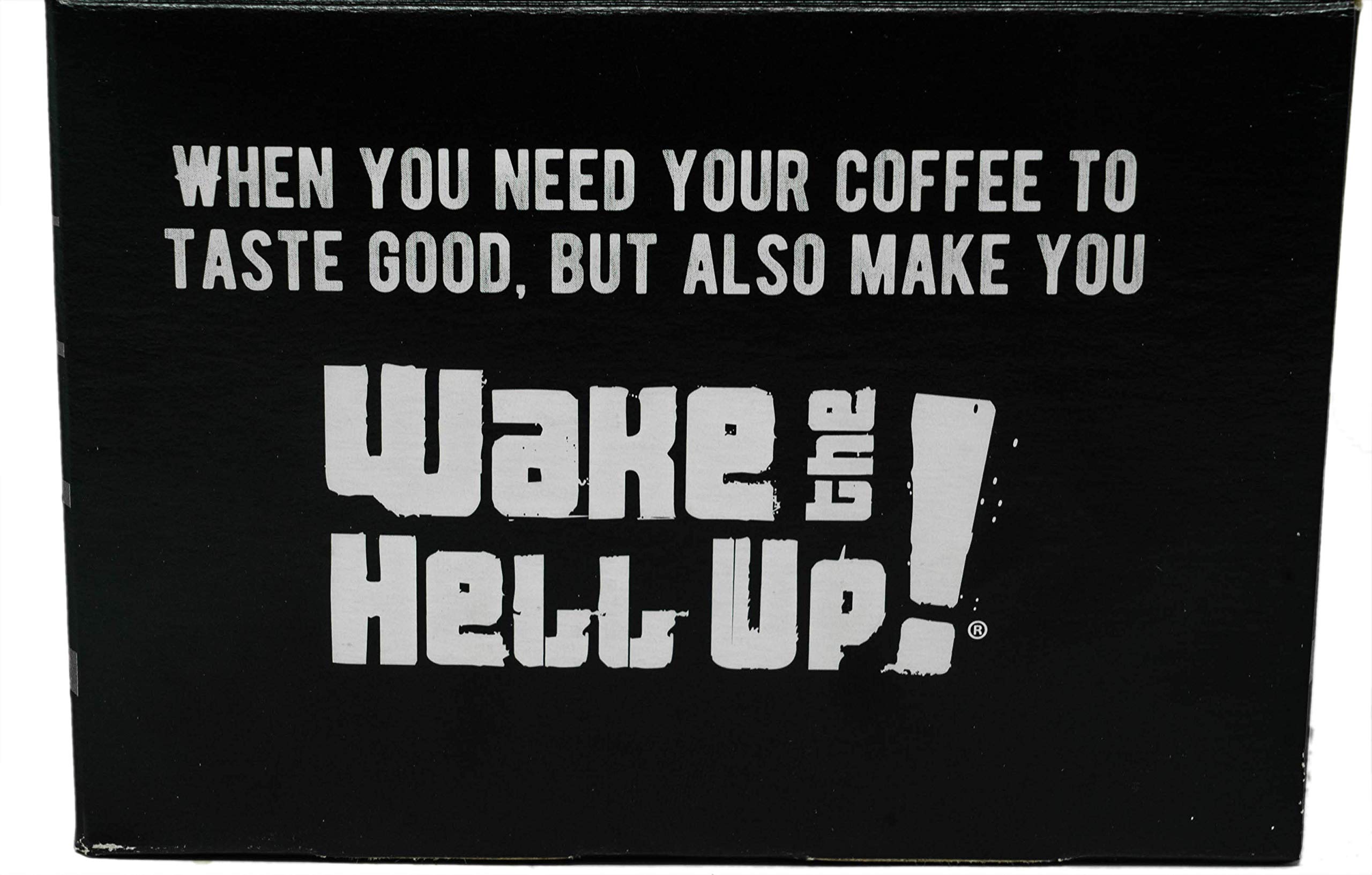 Wake The Hell Up! Ultra-Caffeinated Cannoli Flavored Coffee Pods (24 Count) - Compatible with Keurig K-Cup & 2.0 Brewers | Perfect for Morning Energy Boost & Office Productivity