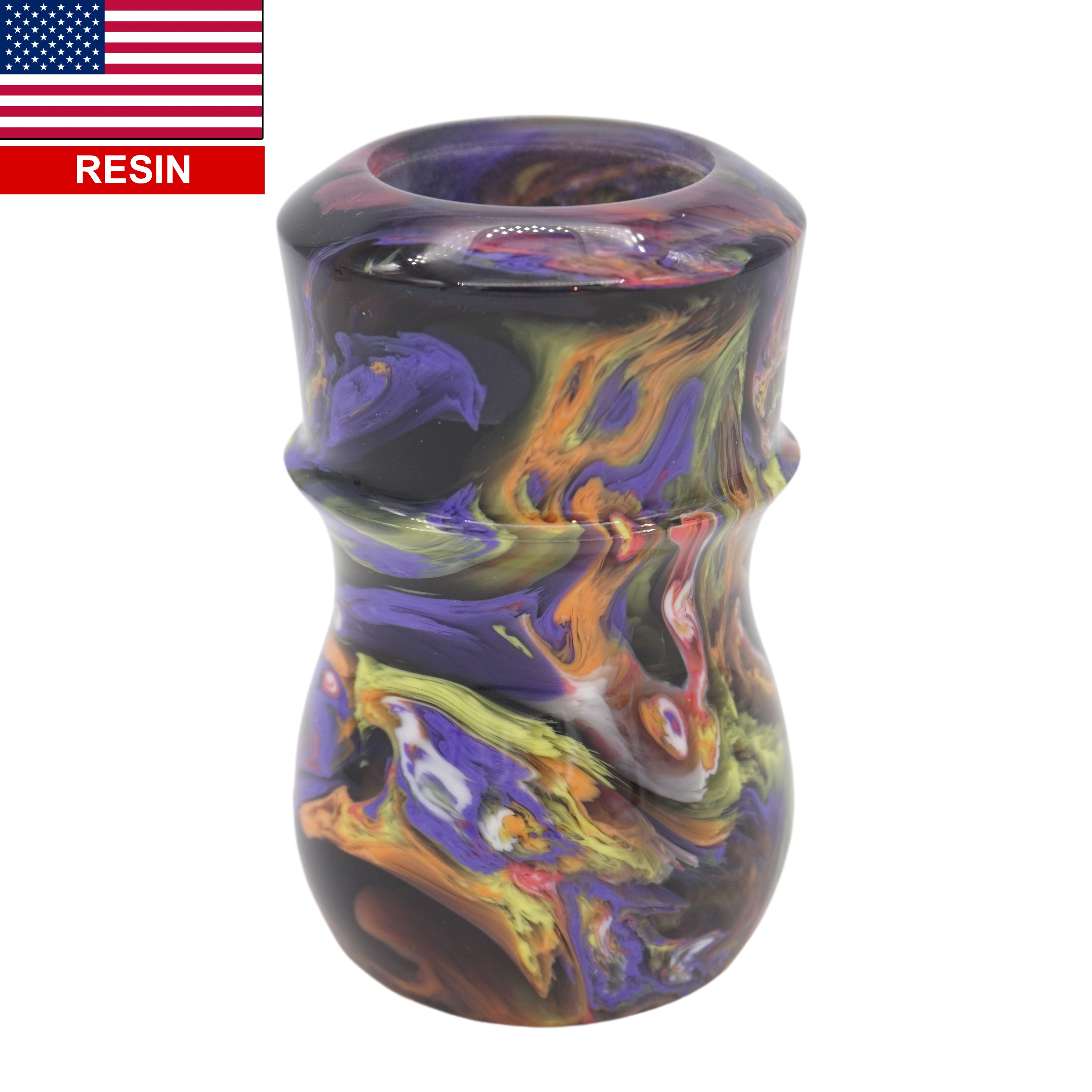 Handcrafted Night Graffiti Shaving Brush Handle - Fits 24mm & 26mm Knots - Perfect for Wet Shaving & Grooming Gifts