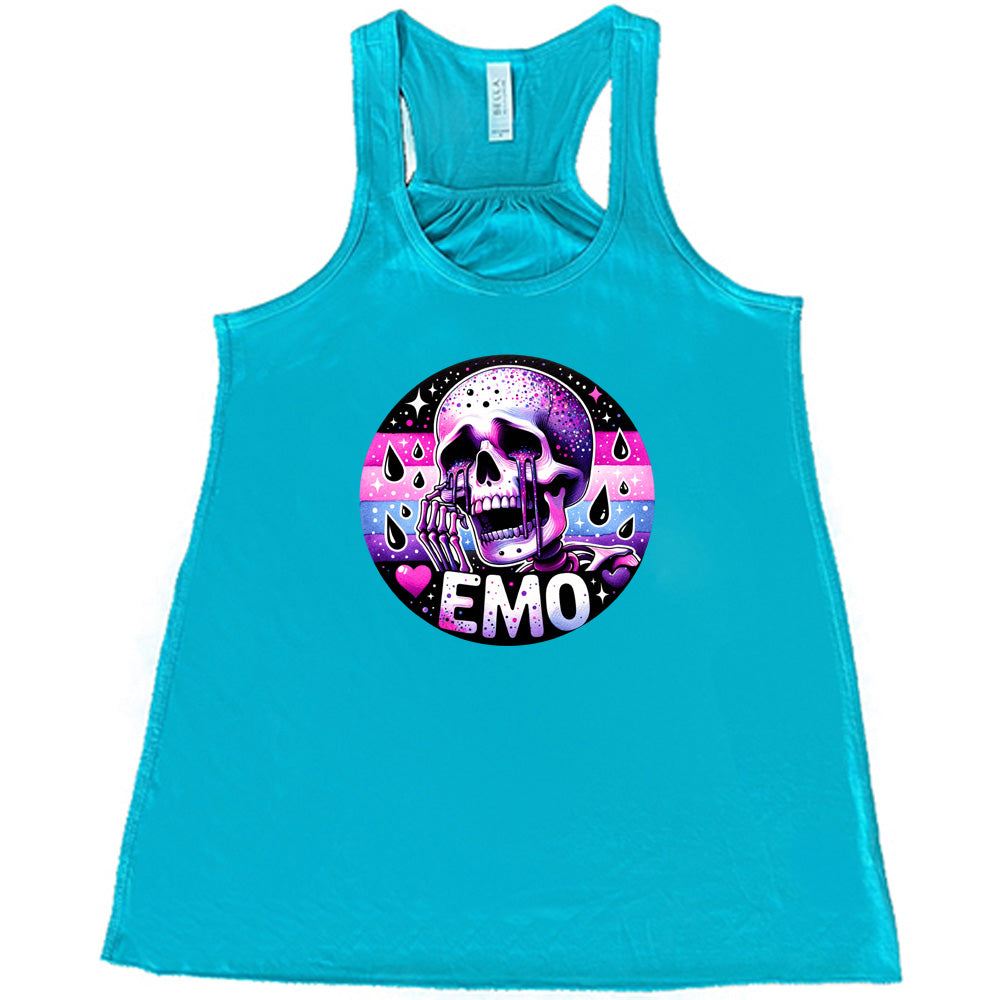 Emo Skull Graphic T-Shirt for Men & Women | Gothic Punk Rock Style | Perfect for Concerts, Halloween & Alternative Fashion