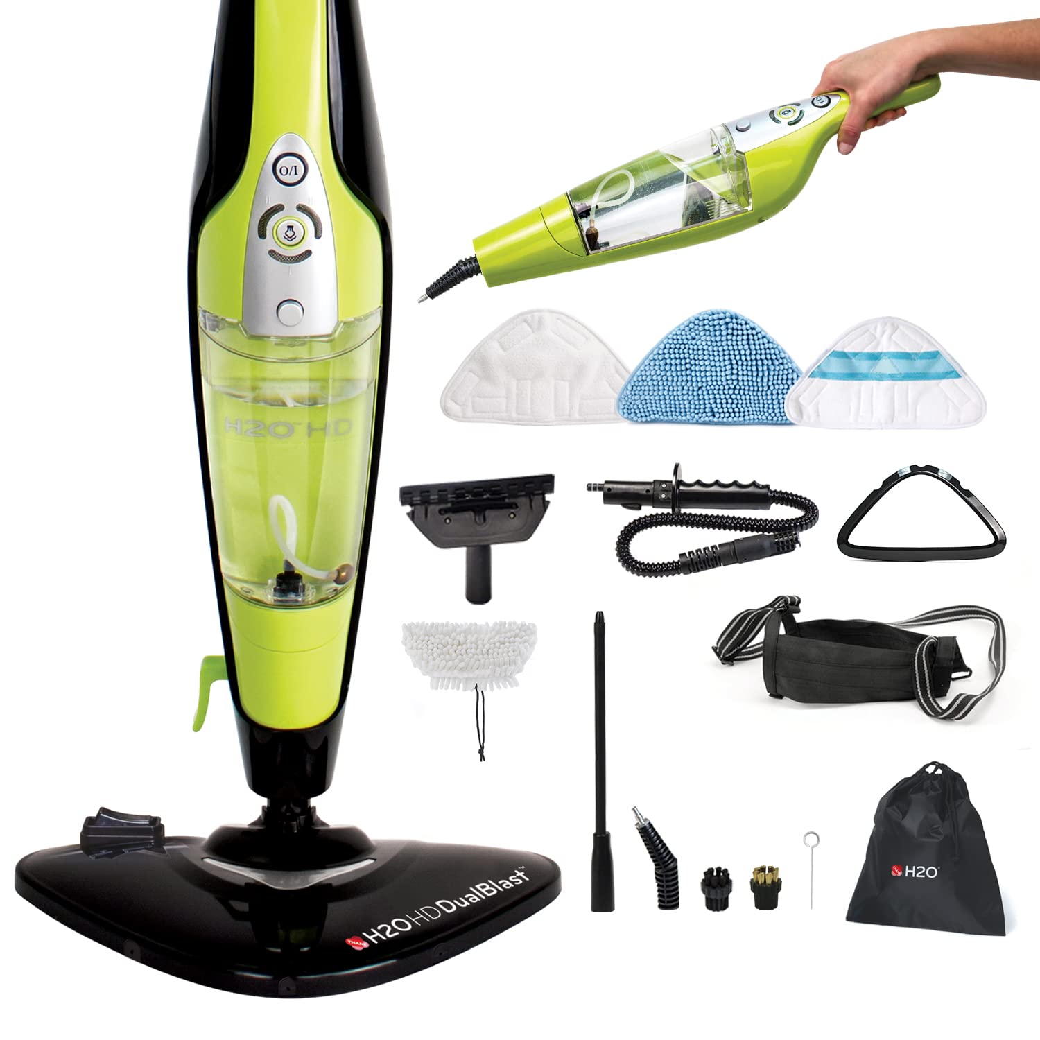 H2O HD Dual Blast 5-in-1 Multi-Surface Handheld Pressure Washer with 16-Piece Cleaning Kit - Perfect for Home, Car, Patio & Outdoor Cleaning