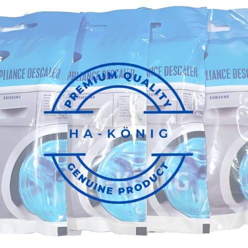 Samsung Washing Machine Drum Cleaner Powder - Compatible with Front Load & Top Load Washers, Deep Cleans Mold & Odor (100g x 4 Pack) | Ideal for Monthly Maintenance & Stain Removal