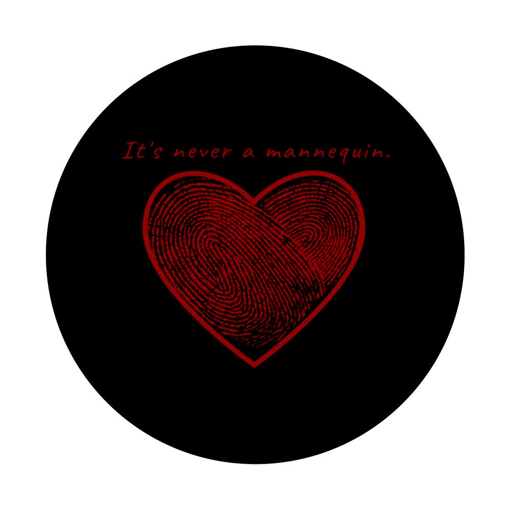 True Crime Podcast Fan T-Shirt - Never A Mannequin - Funny Crime Junkie Gift Tee - PopSockets Phone Grip & Stand for iPhone, Samsung - Perfect for Podcast Lovers & Mystery Enthusiasts