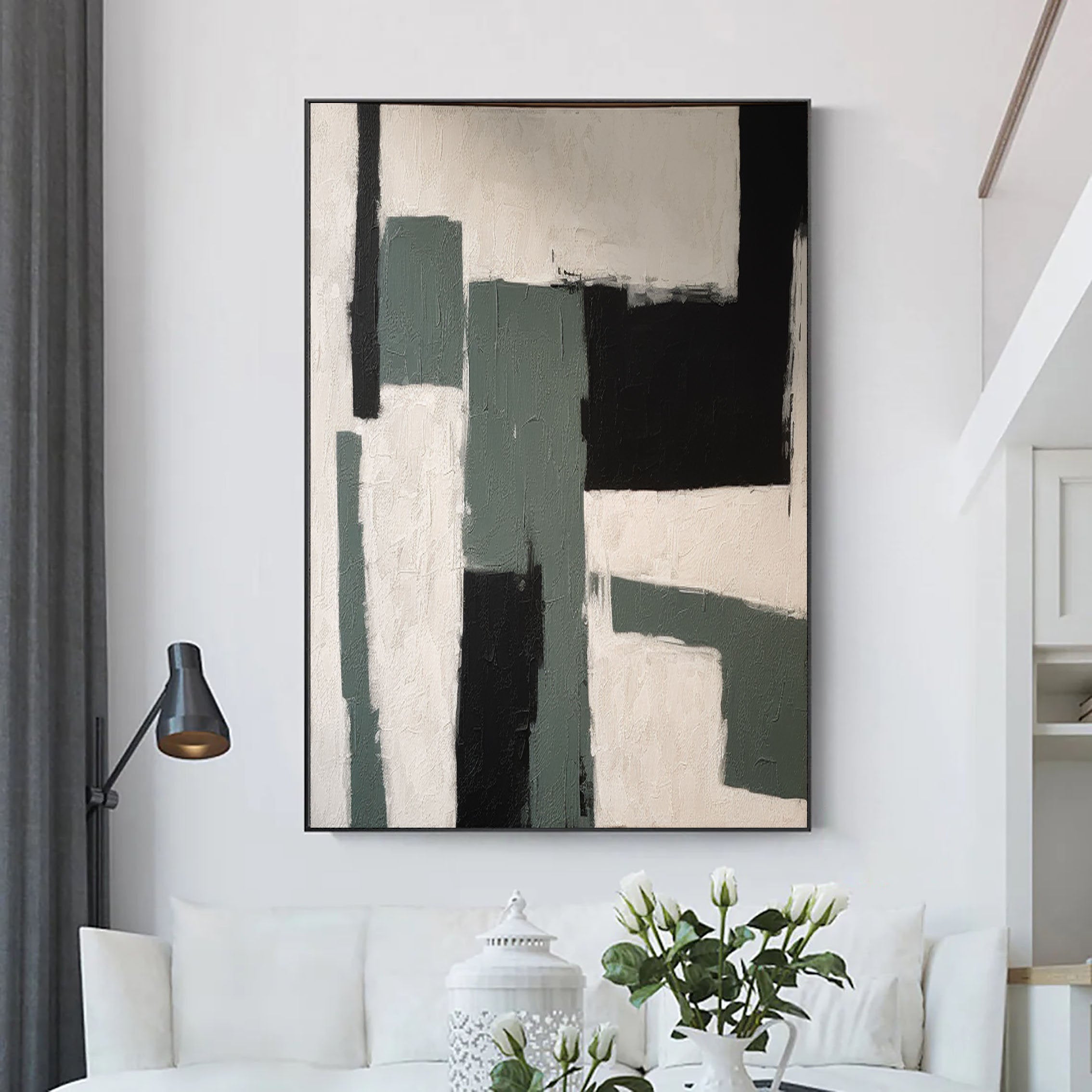 Beige & Brown Abstract Wall Art Print #BB014 - Modern Home Decor for Living Room, Bedroom & Office