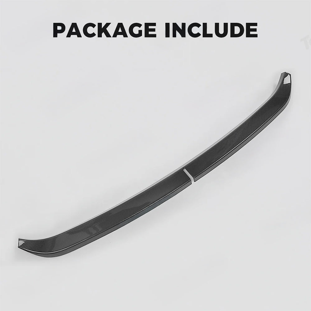 Premium Real Carbon Fiber Frunk Sill Overlay for Tesla Cybertruck - High Gloss or Matte Finish | Durable Protection & Stylish Upgrade for Your EV Truck | Perfect for Car Shows, Daily Driving & Off-Road Adventures