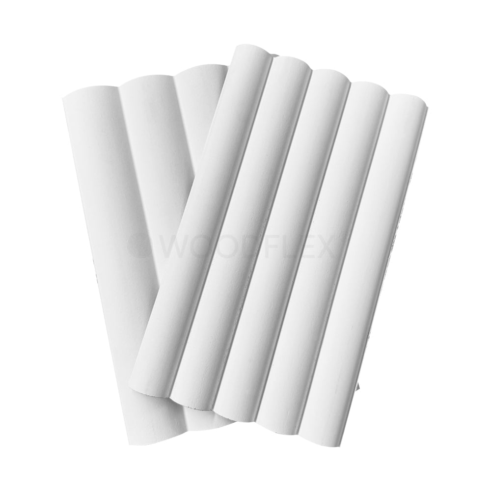 WOODFLEX Flexible Primed Wood Samples - Set of 4 for DIY Projects, Home Renovation & Interior Design