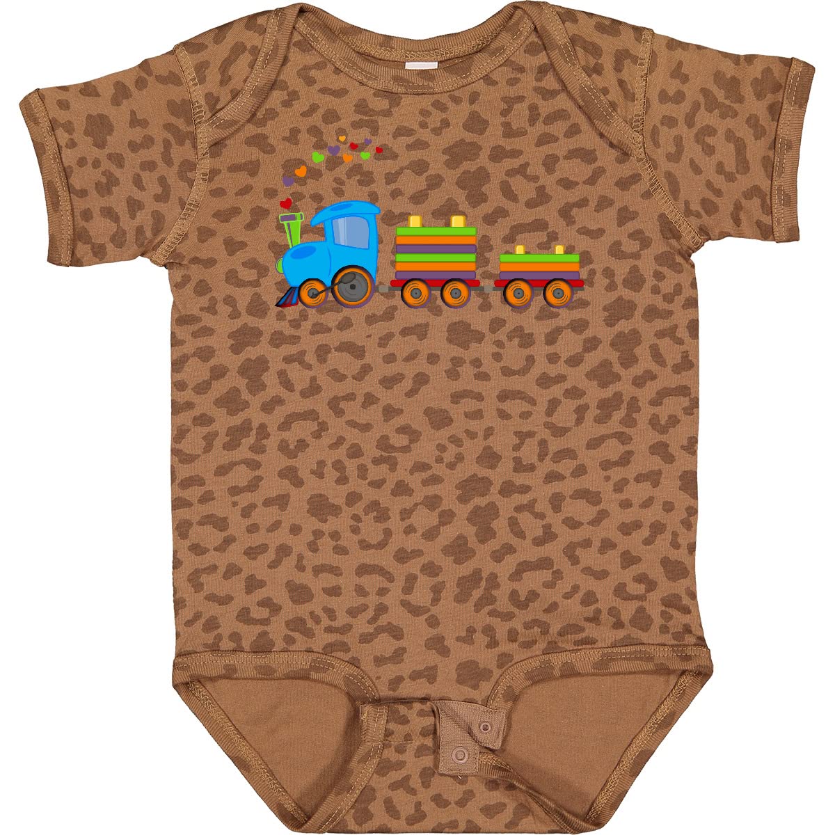 Inktastic Colorful Toy Train Baby Bodysuit - Soft Cotton Onesie for Infants & Toddlers - Perfect for Playtime, Photo Shoots & Everyday Wear