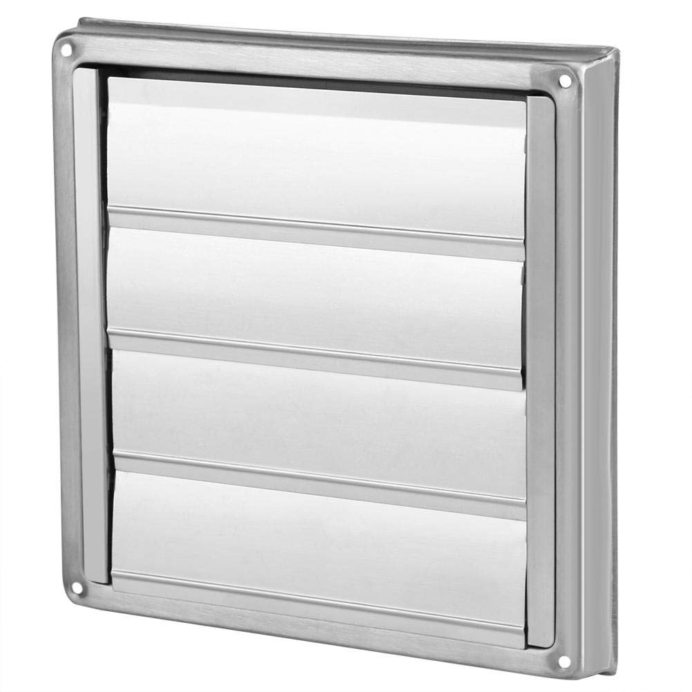 Stainless Steel Air Vent Grill Cover 100mm - Wall Mounted Ventilation Grille for Bathroom, Office & Kitchen - Durable Metal Air Vent Cover for Home & Commercial Use