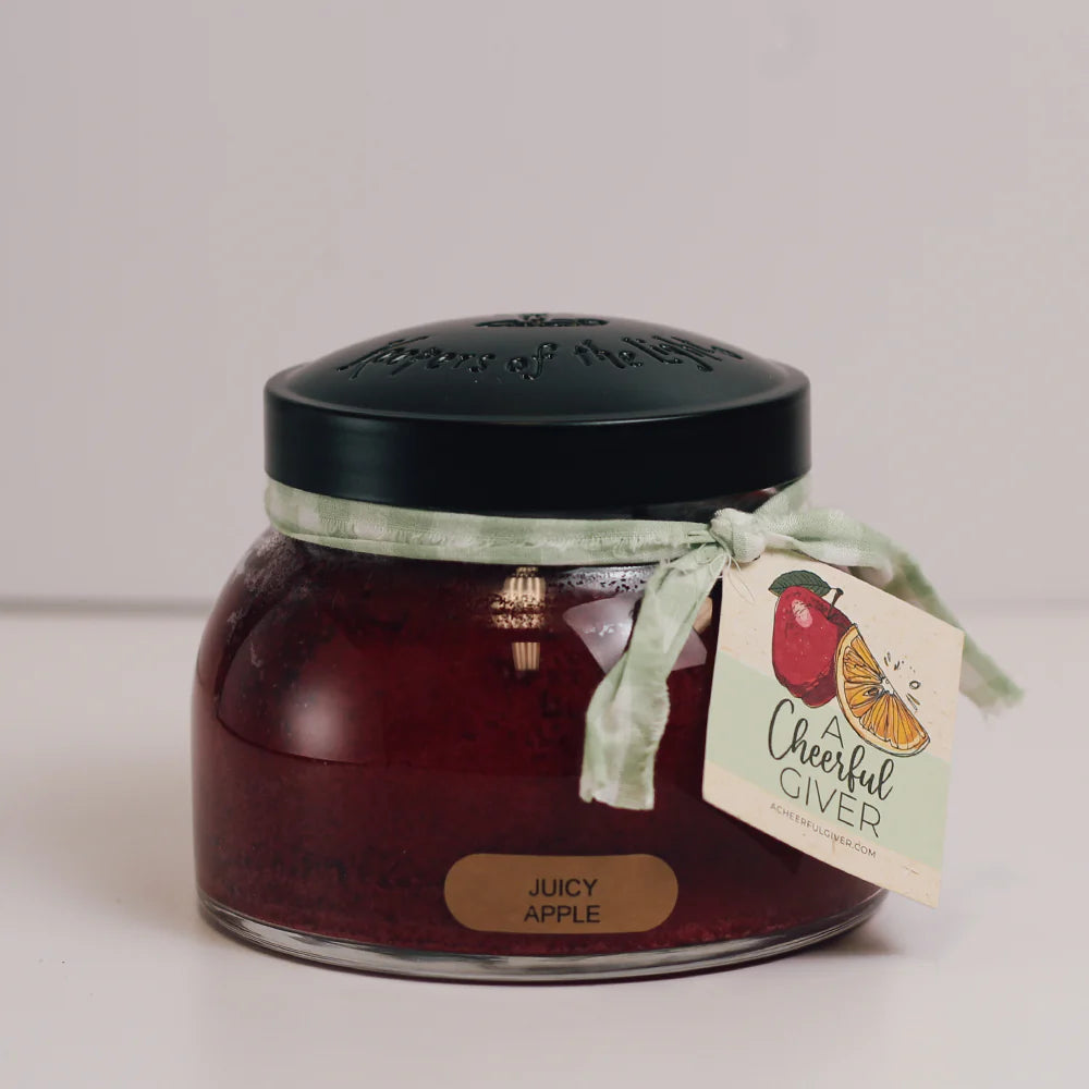 22oz Juicy Apple Scented Soy Candle - Long Lasting Fragrance for Home, Office, and Relaxation