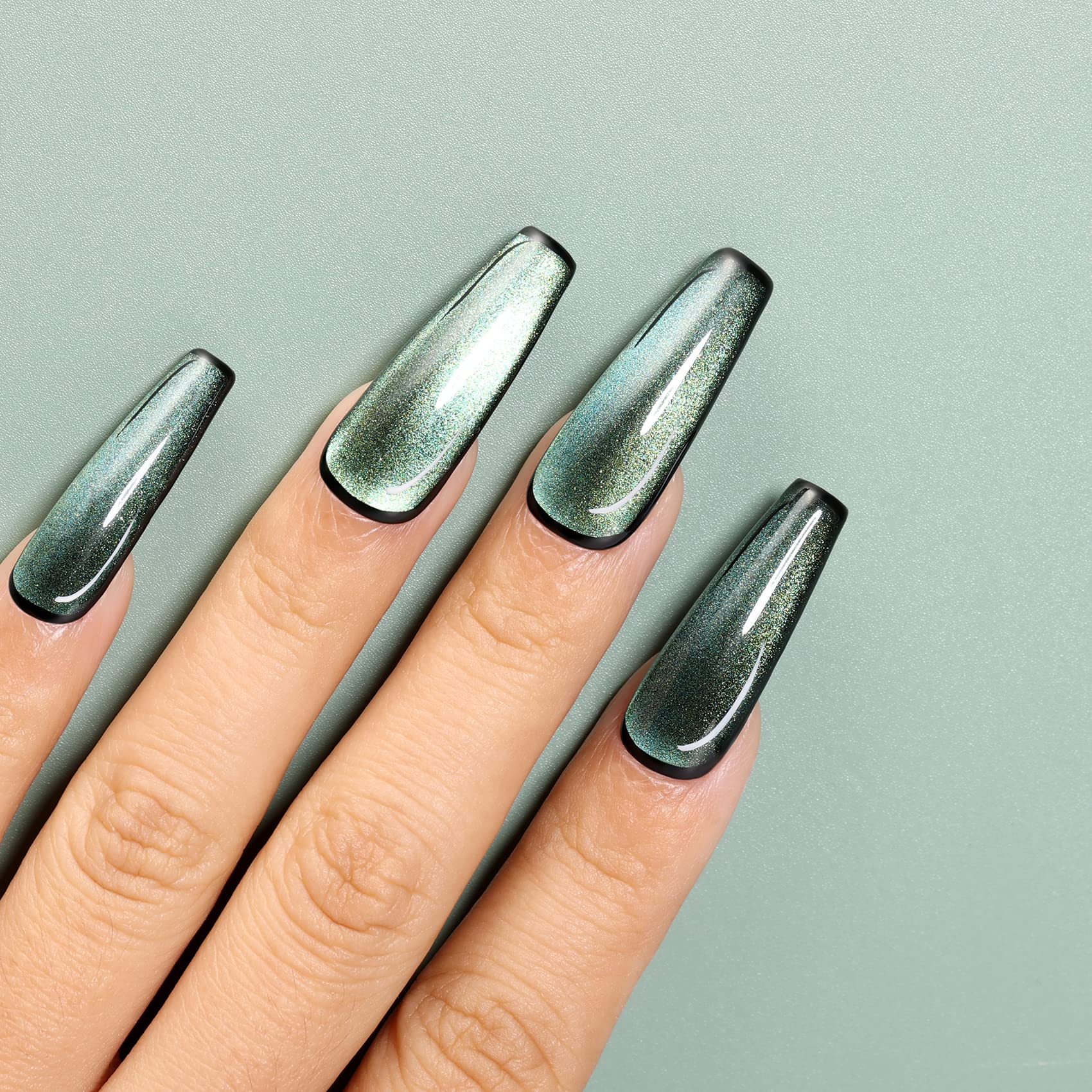 AIMEILI Cat Eye Gel Nail Polish Set - 6 Colors (10ml Each) HEMA-Free, Soak Off, UV/LED Cured for Long Lasting Manicure - Perfect for Nail Art, Salon & Home Use