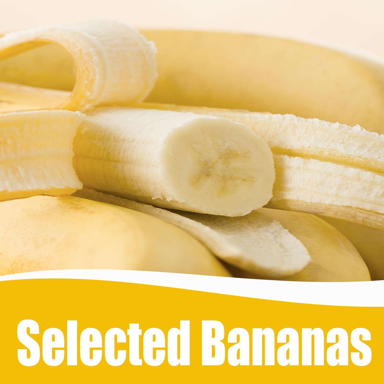 Premium Freeze Dried Banana Chips 5.29oz (150g) - All Natural, Gluten Free, Vegan Snacks - No Sugar Added, Healthy Dehydrated Fruit Alternative to Candy - Perfect for Lunchboxes, Hiking & On-the-Go Snacking