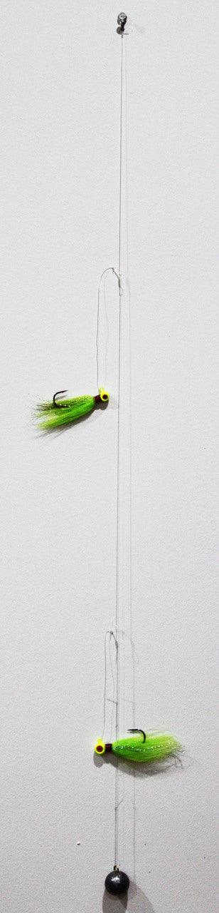 Jigging World BuckEye Hi Lo Rigs - Premium Saltwater Fishing Rigs for Fluke, Sea Bass & Striped Bass | Perfect for Offshore & Inshore Fishing Trips