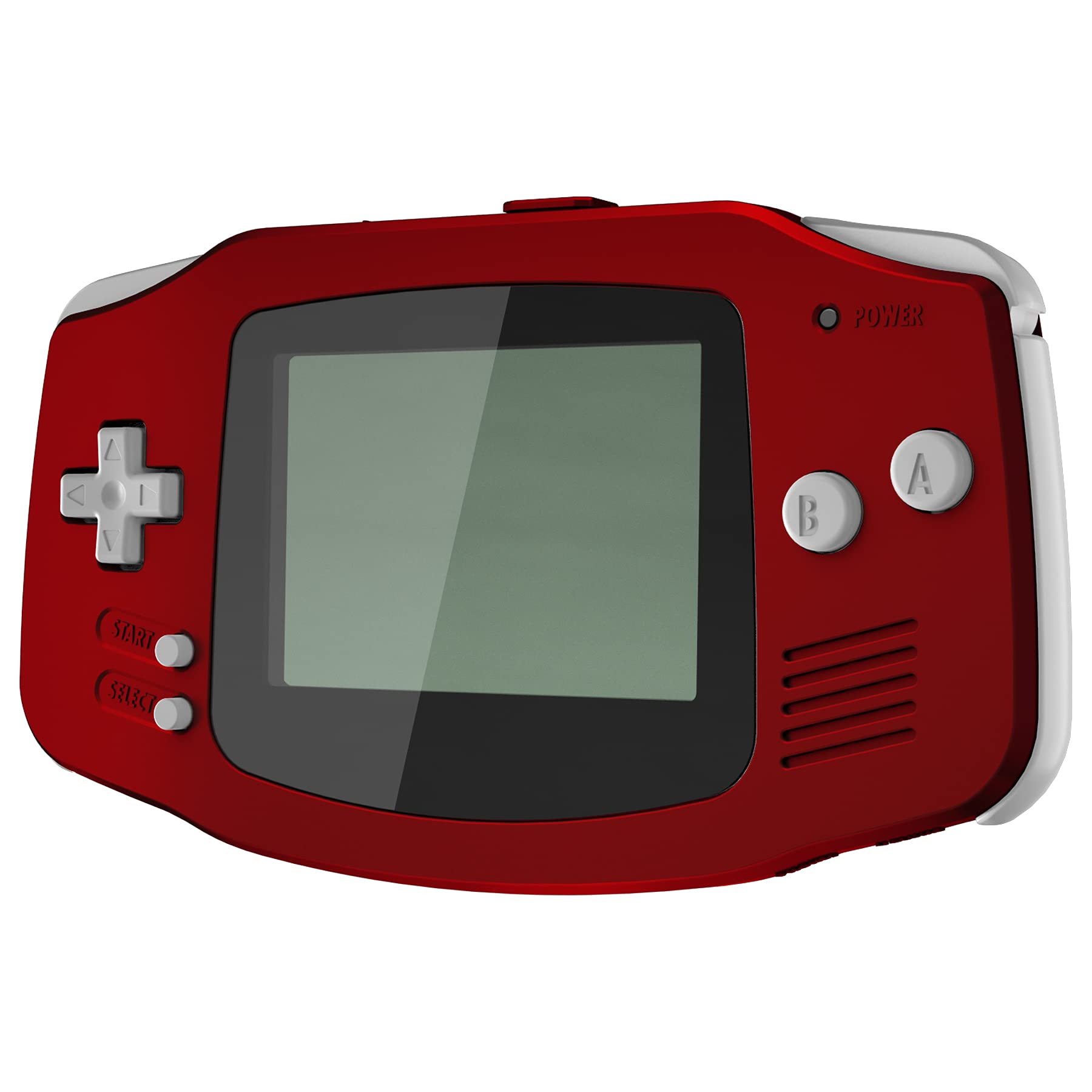 eXtremeRate Replacement Shell Case Buttons Cover for Gameboy Advance GBA Console - Compatible with IPS & Standard LCD Screens - Does Not Include Console & IPS Screen (Scarlet Red) - Perfect for GBA Modding, Repair, and Customization Projects