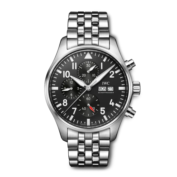 Men's Pilot Chronograph Watch 41mm - Stylish Aviator Timepiece for Aviation Enthusiasts & Everyday Wear