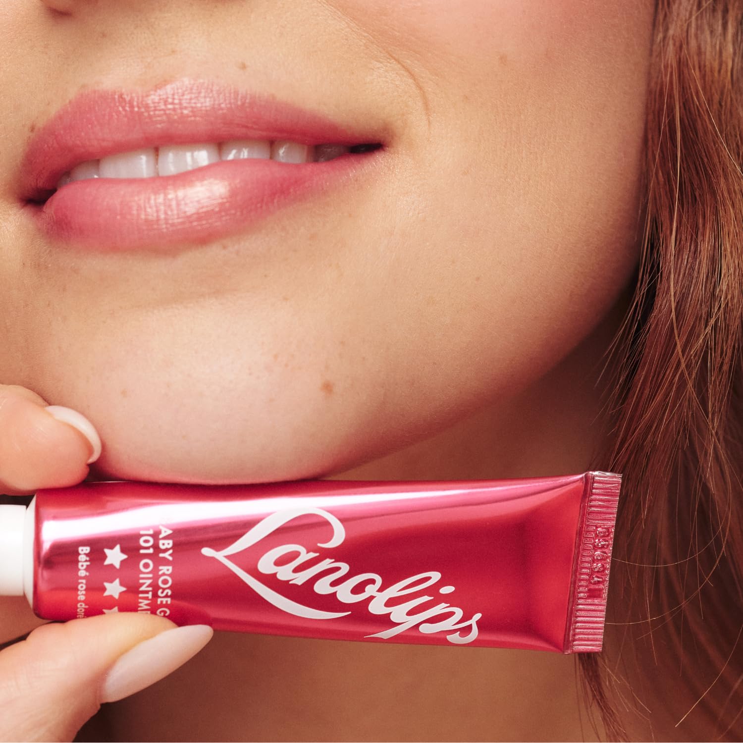 Lanolips Baby Rose Gold 101 Ointment - Tinted Lip & Cheek Balm with Natural Rose Tints - Hydrating Moisturizer for Soft Lips & Flawless Blush - Clean, Vegan, Cruelty-Free (9g) - Perfect for Everyday Glow & Special Occasions