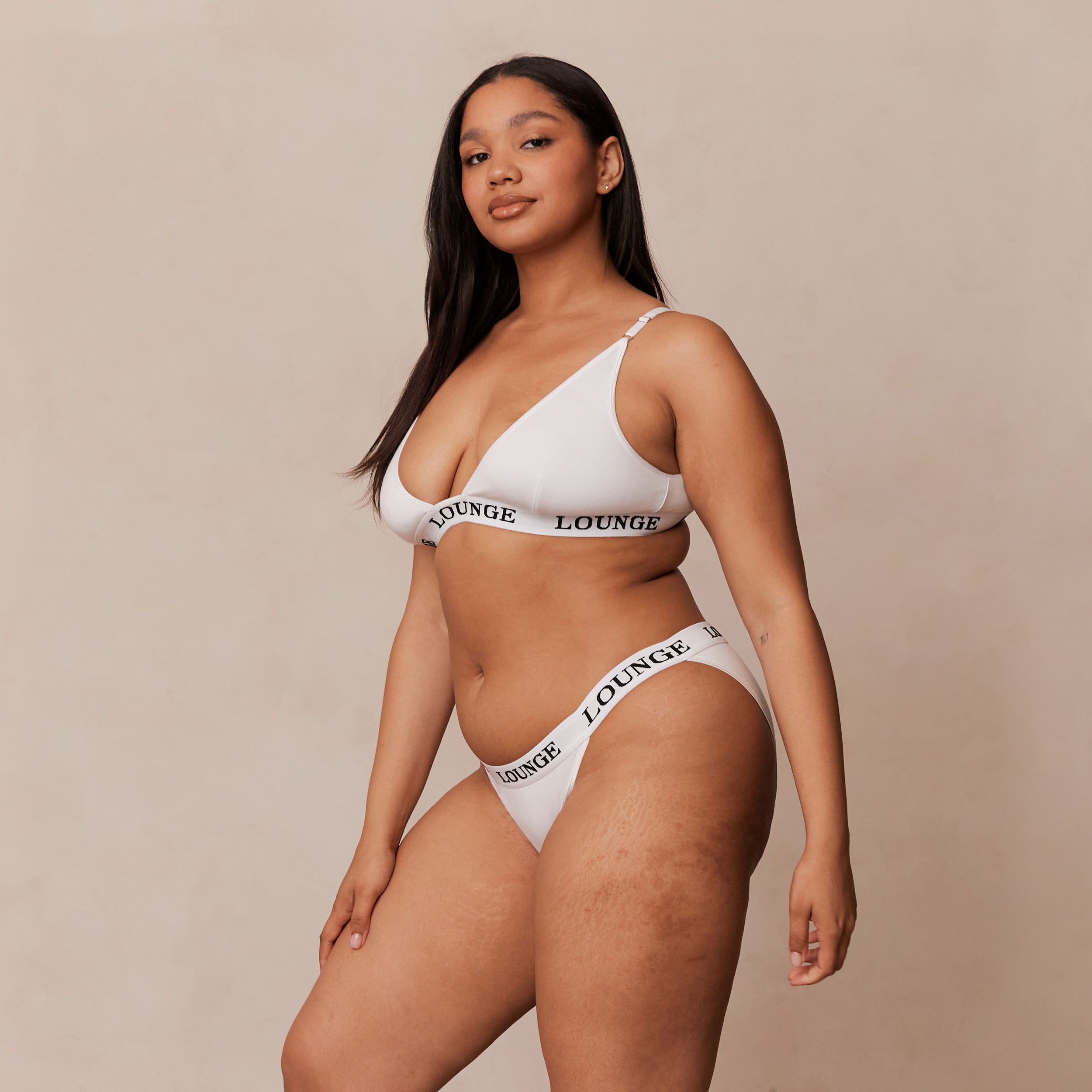 Bamboo Triangle Bra - All White | Eco-Friendly Women's Lingerie | Perfect for Yoga, Lounge & Everyday Wear