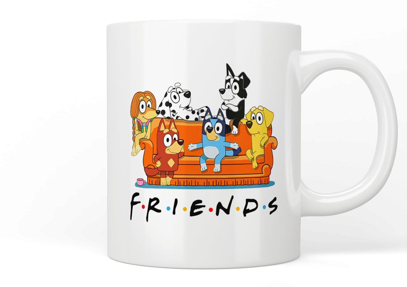 Bluey Inspired Ceramic Coffee Mug - Cute Cartoon Character Design for Kids & Adults - Perfect for Hot Drinks, Gift Giving, and Home Decor
