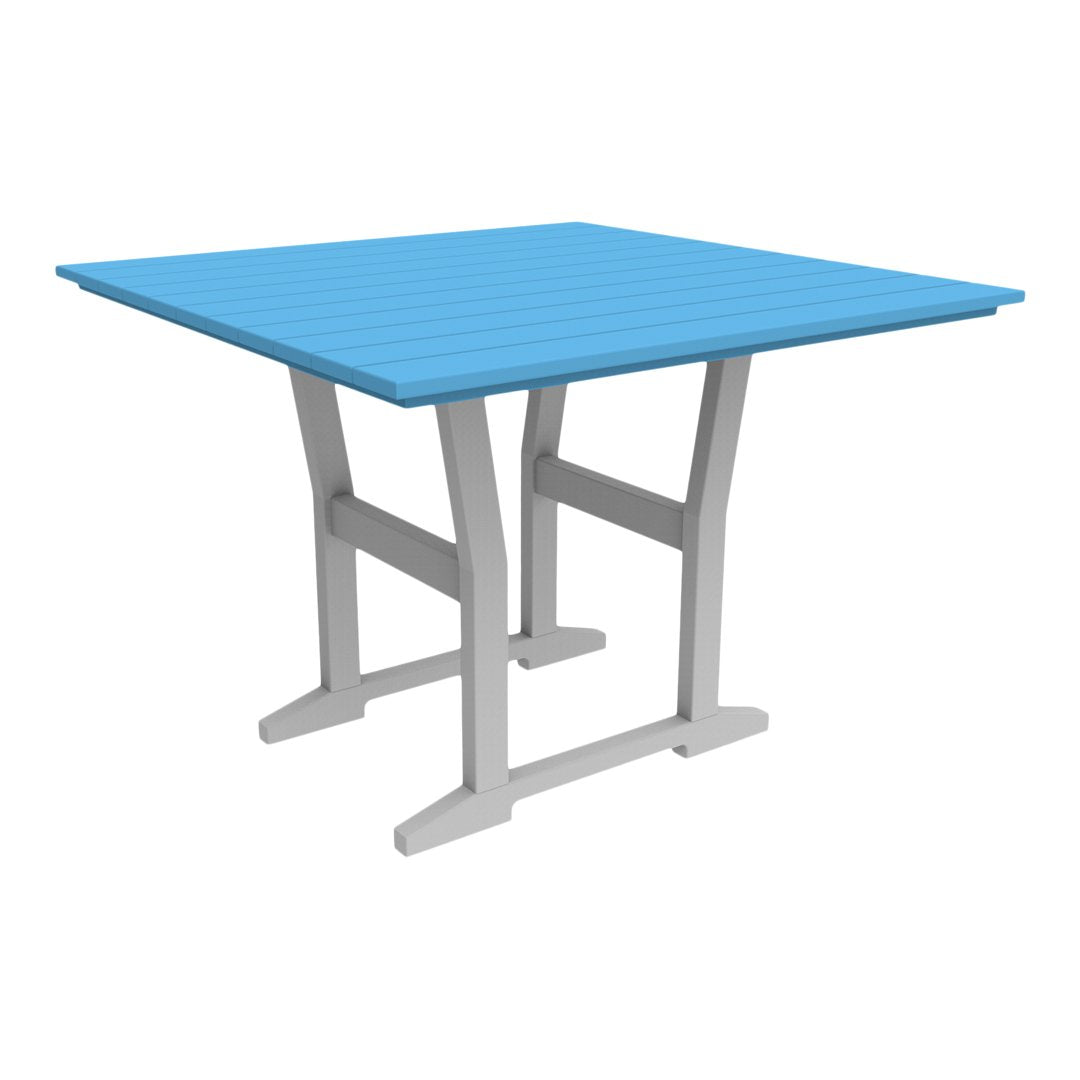 Coastline Cafe Square Dining Table - 36 Inch Modern Kitchen Table for Small Spaces, Breakfast Nook, or Outdoor Patio - Perfect for Apartments, Condos, and Bistro Settings