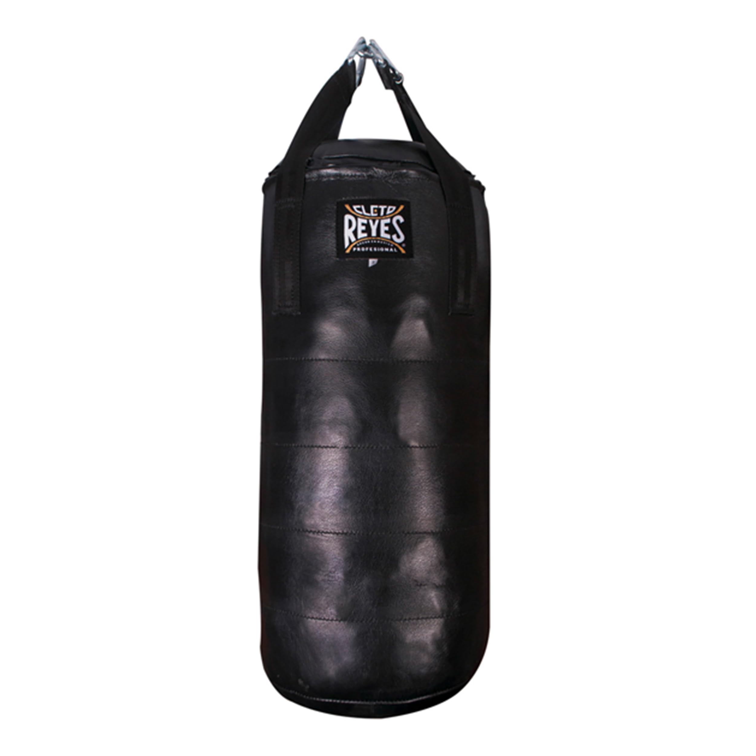 CLETO REYES Heavy Punching Bag for Adults - Professional Boxing Training Equipment for MMA, Kickboxing & Muay Thai | Premium Leather Punching Bag (Small, Black) | Perfect for Home Gym & Martial Arts Studio