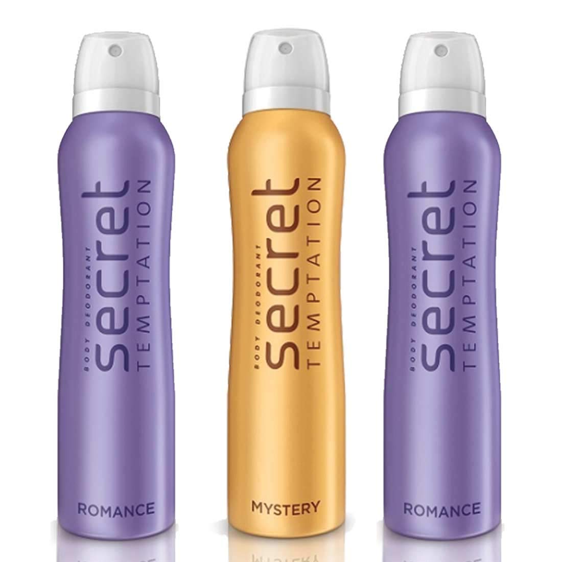 Secret Temptation Perfume Set - 2 Mystery Scents & 1 Romantic Fragrance (150ml Each) | Perfect for Date Nights, Gift Giving & Special Occasions