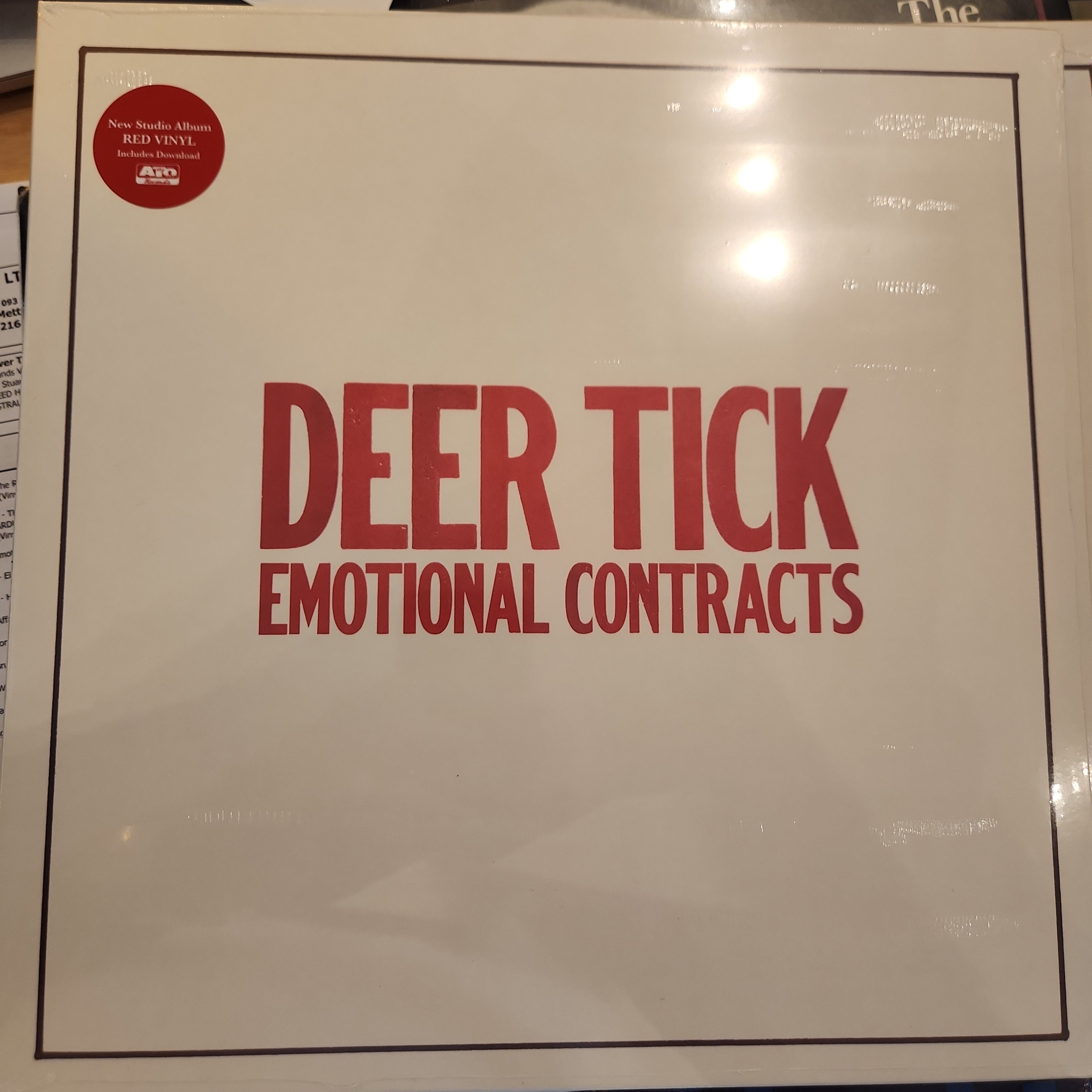 Deer Tick Emotional Contracts Vinyl LP | Indie Rock Record for Home Listening & Music Collectors