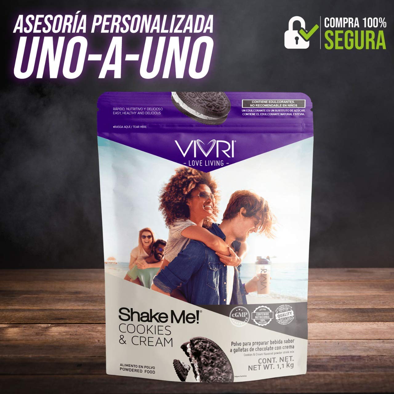 VIVRI Cleanse Me Jamaica Tropical Superfood Shake - Cookies & Cream & Orange Mango Flavors for Detox & Energy Boost | Perfect for Post-Workout Recovery & Healthy Lifestyle