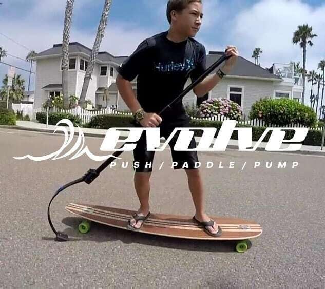 2.0 Land Paddle - Premium Longboard & Skateboard Push Stick for Core Fitness, Balance Training & SUP on Land - Perfect for Longboarding, Skateboarding, CrossFit & Outdoor Workouts