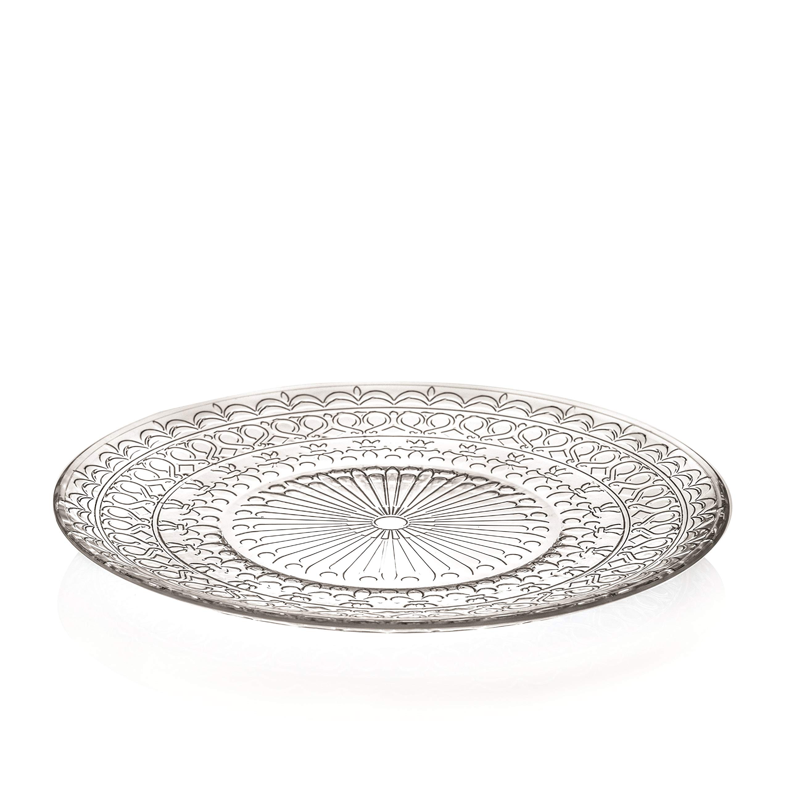 Barski Glass Dinner Plates Set of 4 - 10.2