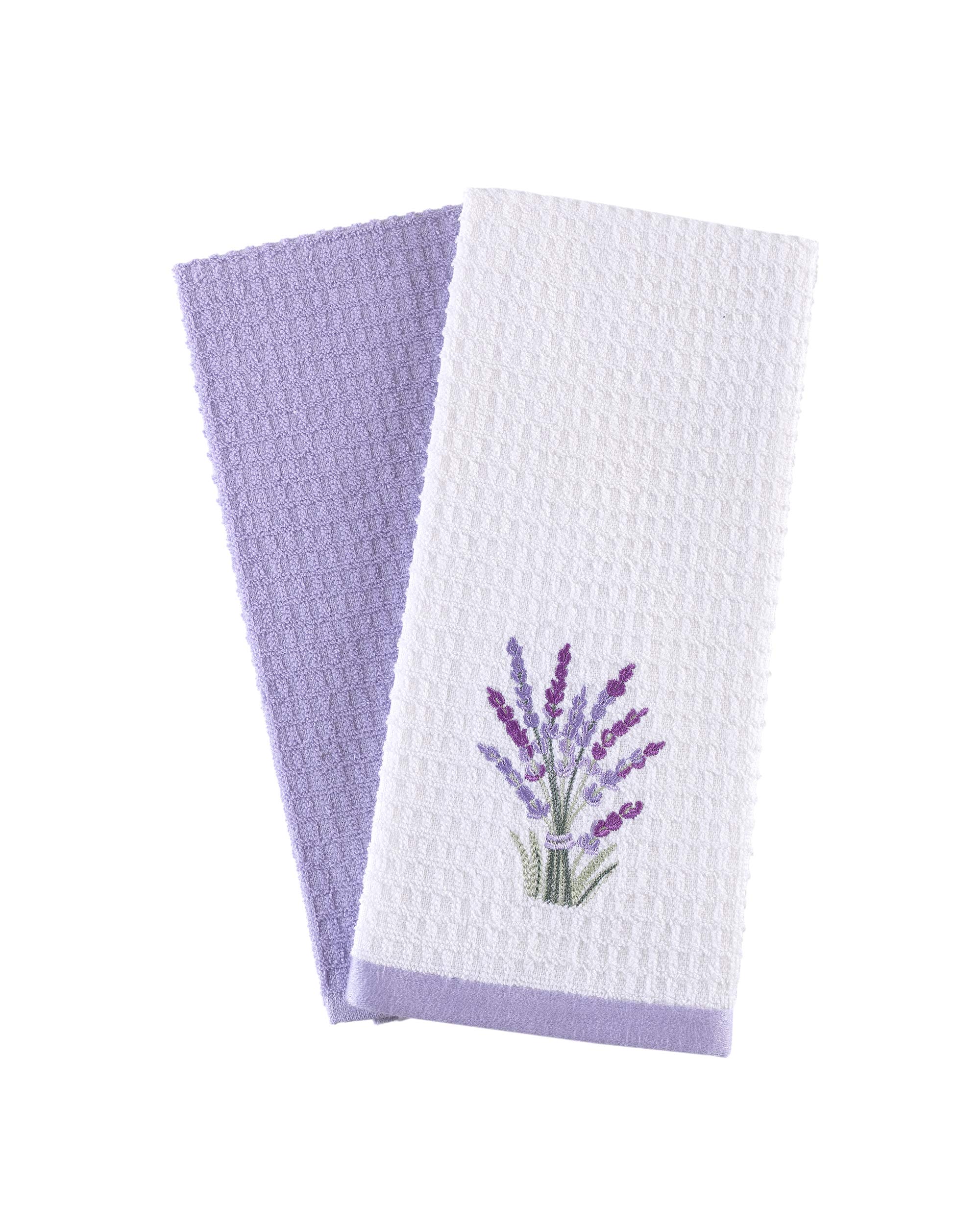 **Ultra Soft & Super Absorbent Cotton Kitchen Towels (24x16 Inches) – Natural Dish Towels Set of 2, Lavender – Perfect for Drying Dishes, Cleaning Countertops & Decor**