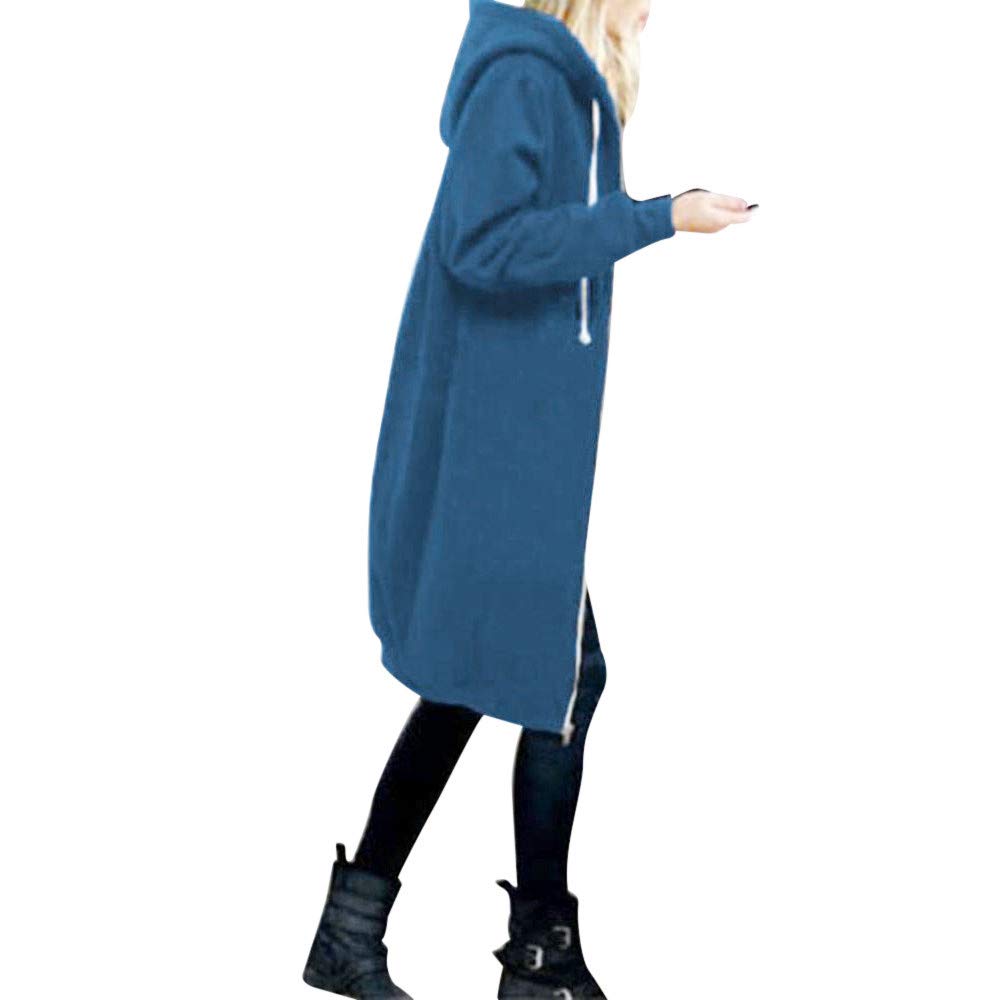 BEUU Women's Casual Zip Up Hoodie Jacket - Long Sleeve Loose Fit Sweatshirt with Drawstring & Pockets | Cozy Cardigan for Everyday Wear, Outdoor Activities & Lounge
