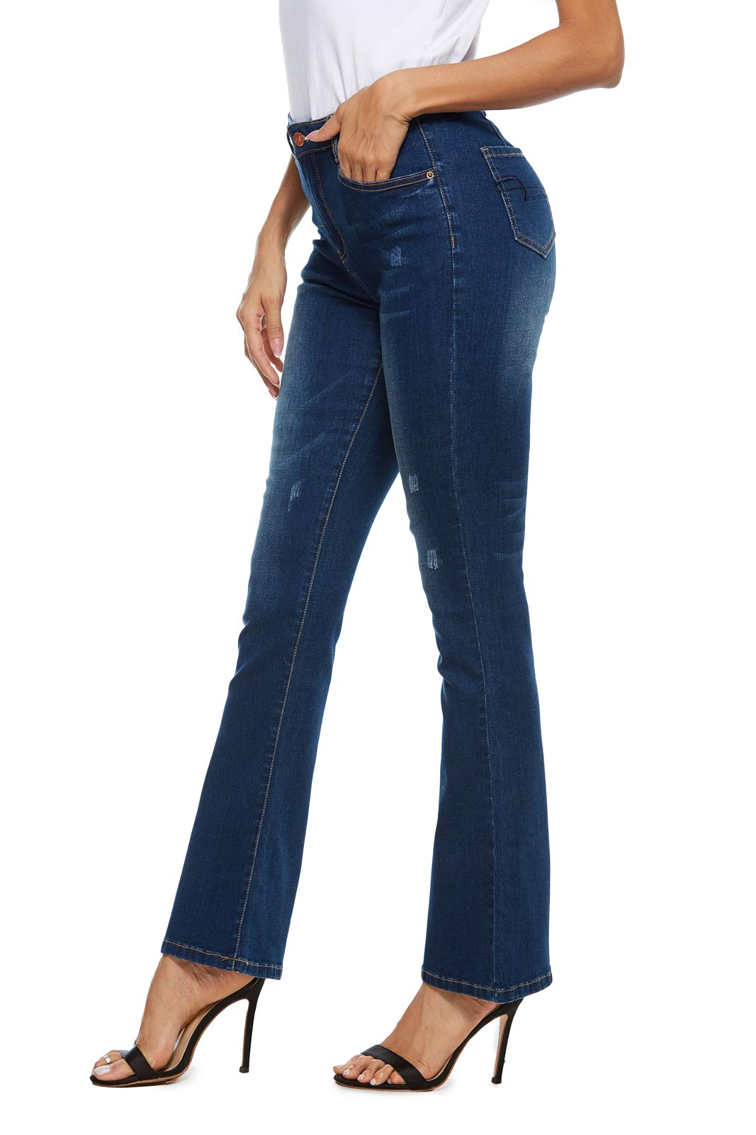 AvaCostume Women's High Rise Stretch Bootcut Jeans - Comfortable & Flattering Denim Pants for Casual Wear, Work & Night Out