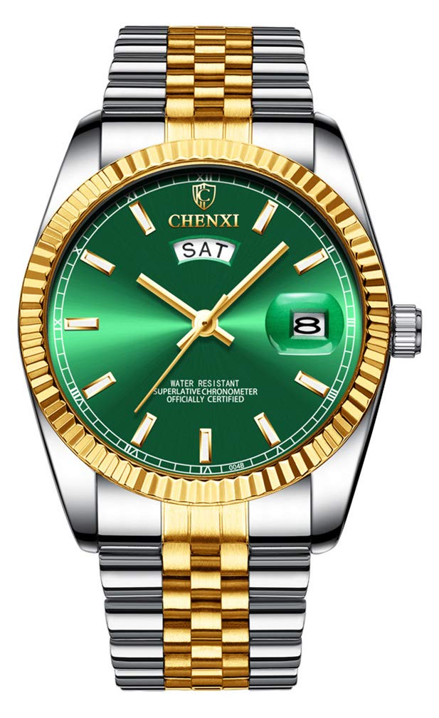 Elegant Stainless Steel Women's Watches - Business, Casual & Sports Analog Quartz Watch with Date & Week Display, Waterproof & Lightweight | Perfect for Office, Daily Wear & Outdoor Activities