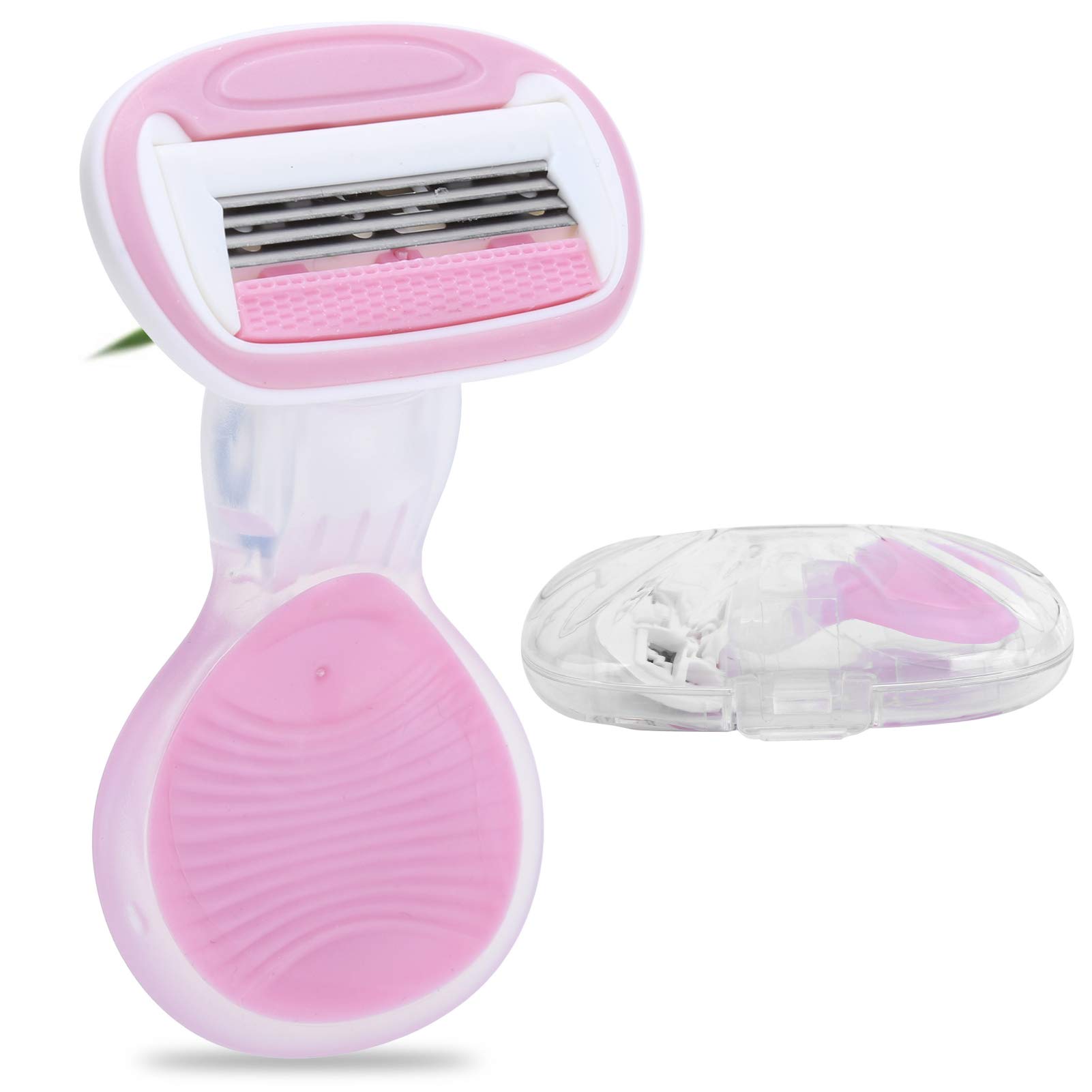 Women's Razor with 4 Blades - Extra Smooth Shaving, Flexball Technology & Compact Travel Design - Includes Travel Case - Perfect for Smooth Legs, Underarms & Bikini Line at Home or On The Go