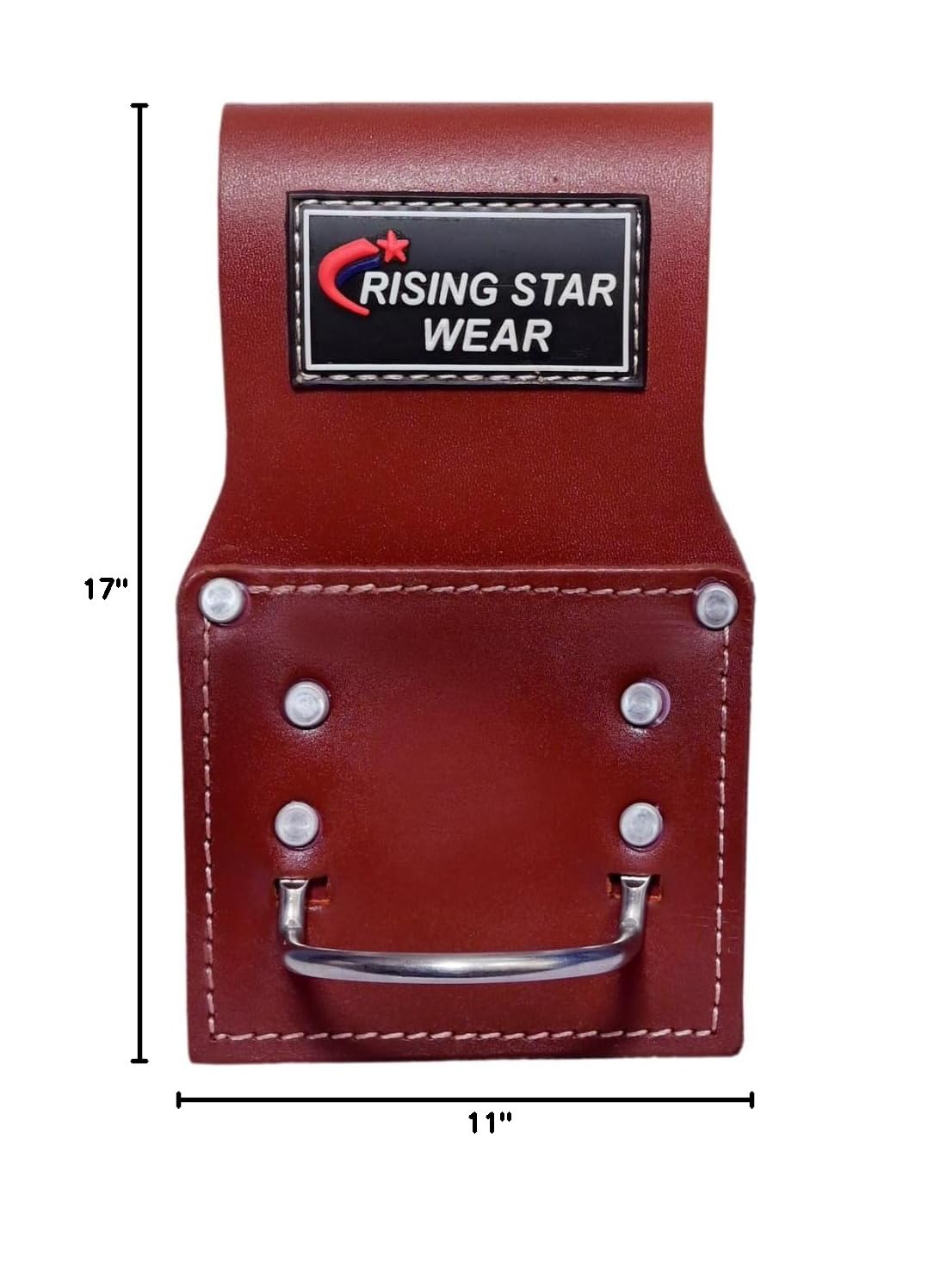 Premium Oil-Tanned Leather Tool Belt Pouch - 18 Multi-Pocket Design for Carpenters, Plumbers & Construction Workers | Durable Framing Tool Bag for Professional Tradesmen | Ideal for Job Sites, Home Renovations & DIY Projects