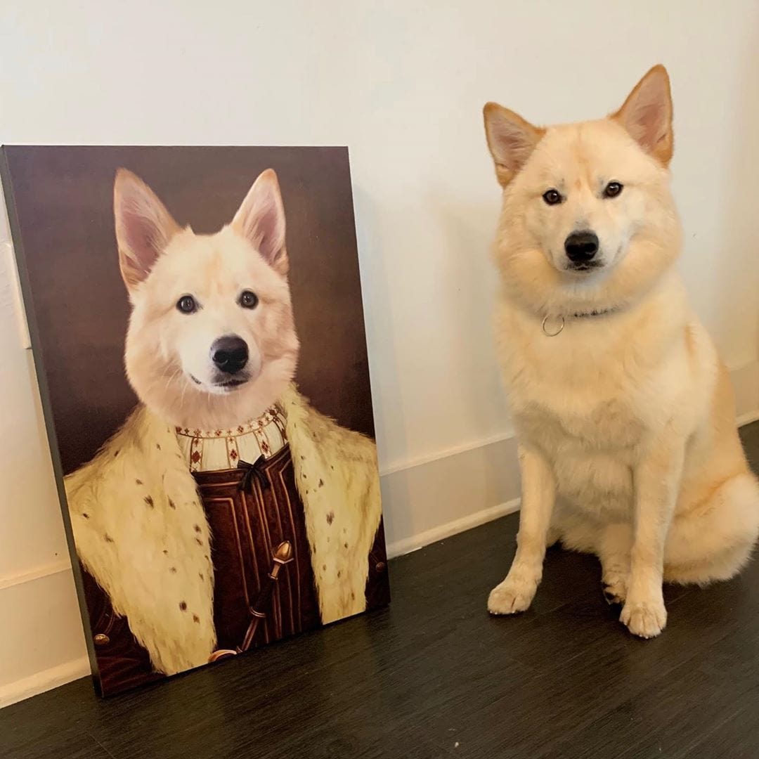 Custom Pet Canvas Portrait - Personalized Hand-Painted Pet Art for Dogs & Cats - Perfect for Home Decor, Gifts & Memorials