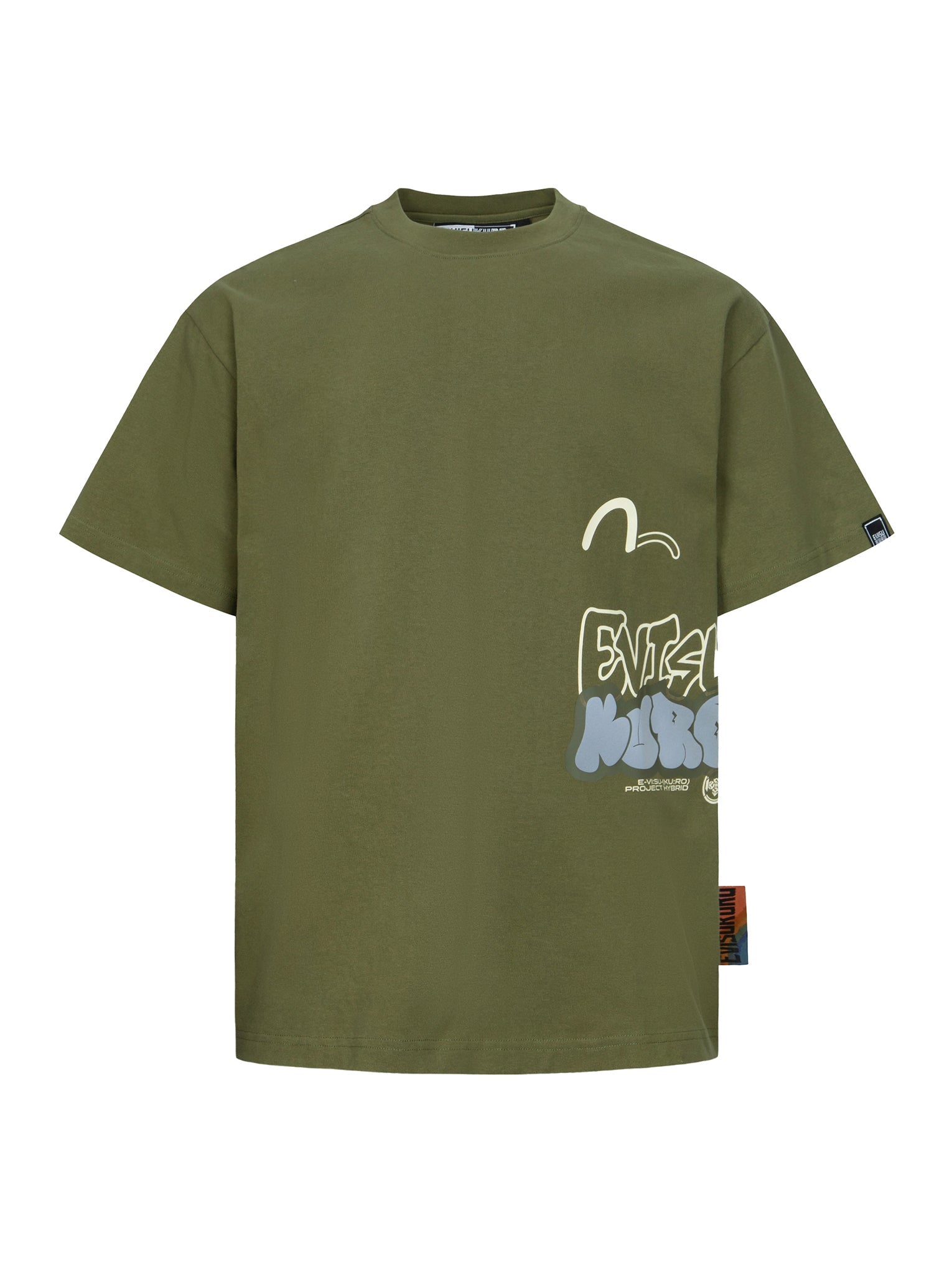 Seagull and Graffiti Logo Print Relaxed Fit T-Shirt for Men | Trendy Graphic Tee for Casual Wear, Street Style & Summer Outfits