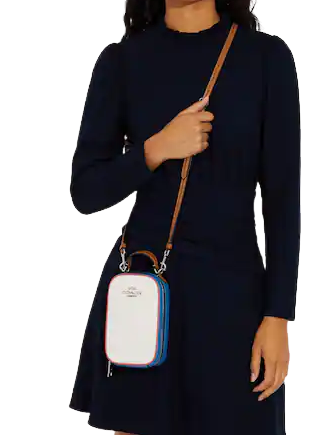 Coach Eva Colorblock Crossbody Phone Bag - Stylish & Compact for Everyday Use, Travel, and Shopping