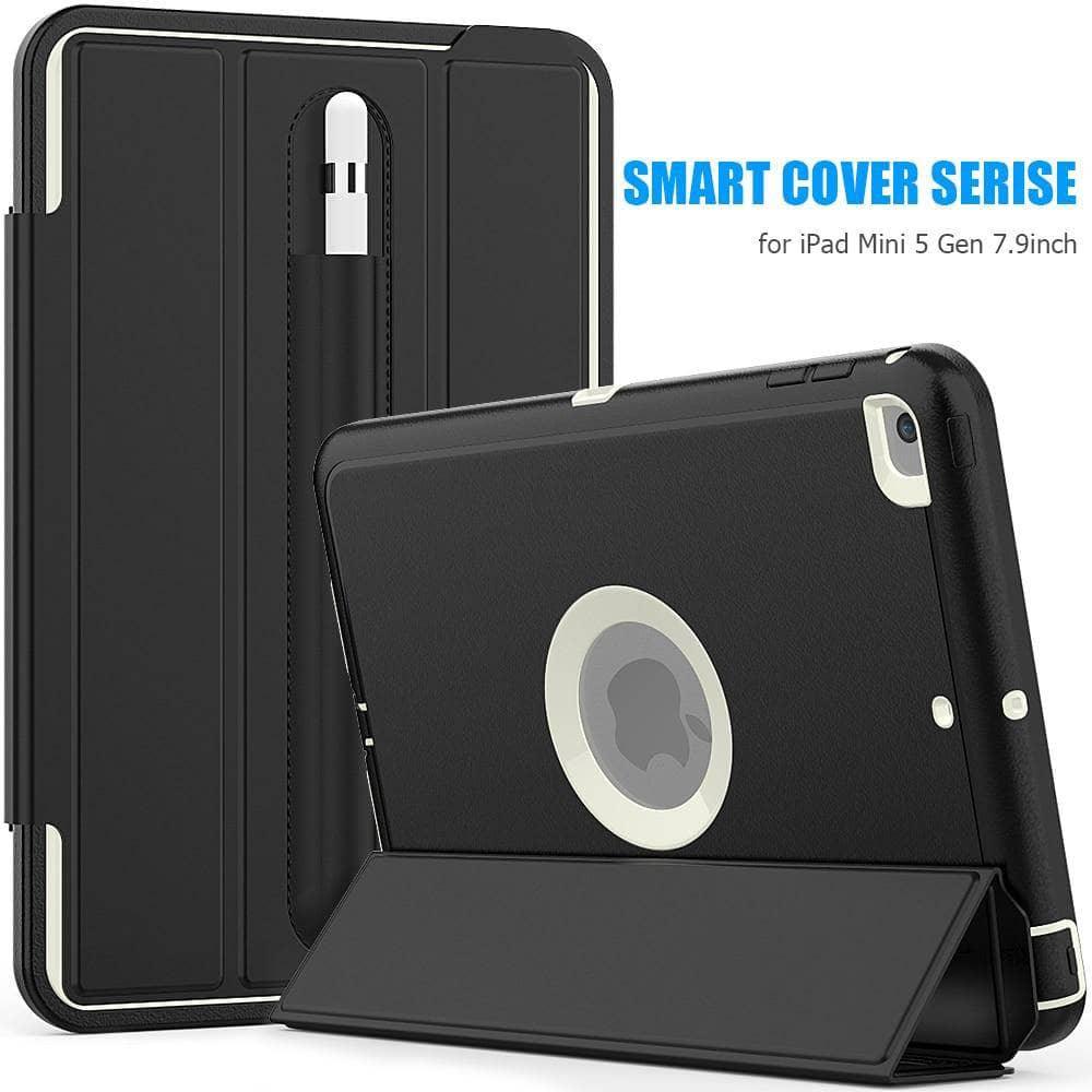 Magnetic Smart Sleep Wake Trifold Cover Case for iPad Mini 5 (2019 Model A2133) - Perfect for Home, Office & Travel Protection