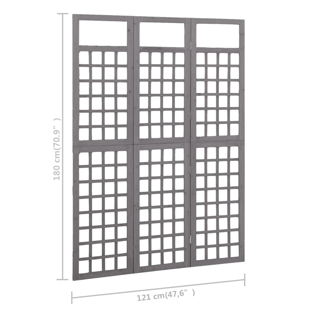 3-Panel Room Divider Screen - 47.6
