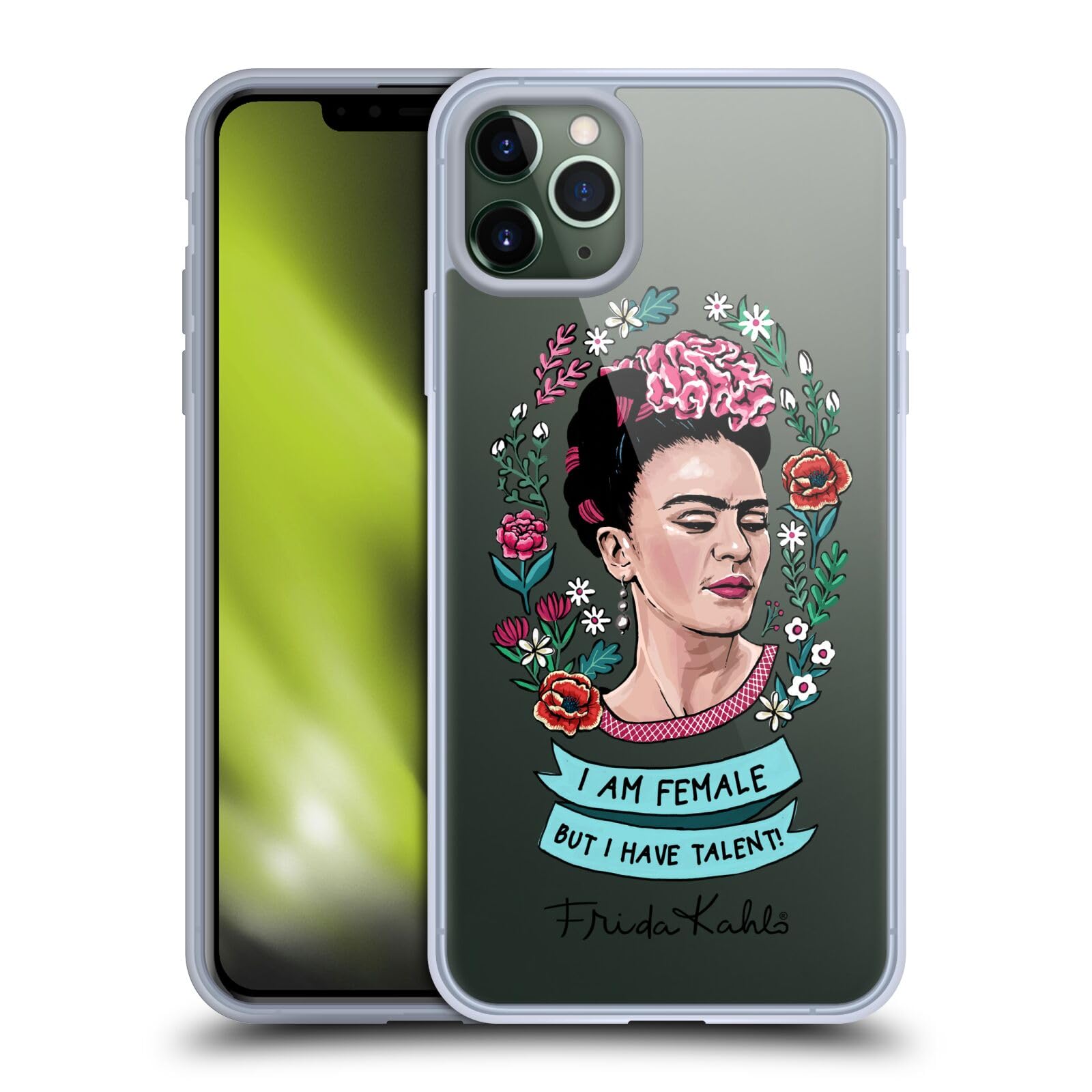 Officially Licensed Frida Kahlo Feminism Art & Quotes Soft Gel Case for Apple iPhone 11 Pro Max - Perfect for Women's Empowerment, Art Lovers & Unique Phone Protection